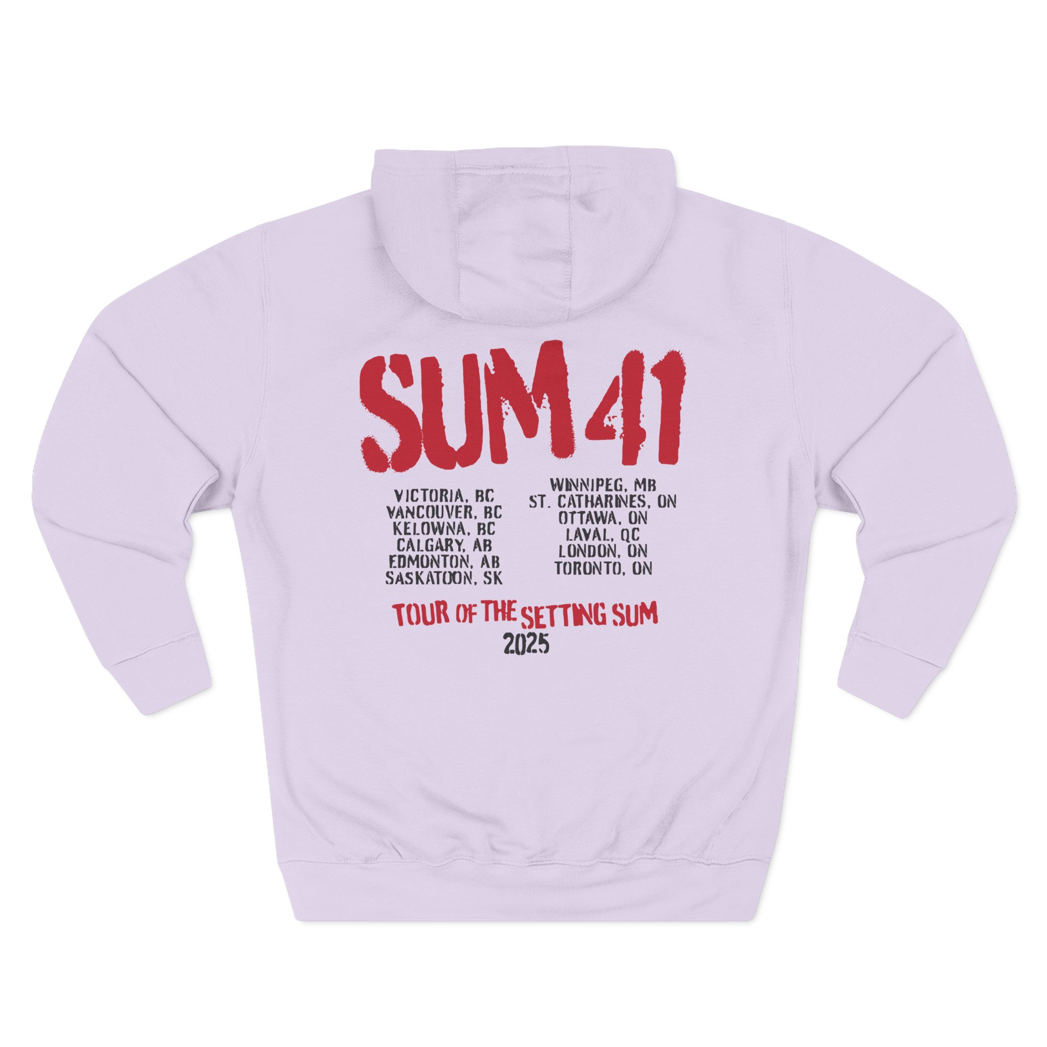 Sum 41 the Final Tour Three-Panel Fleece Hoodie