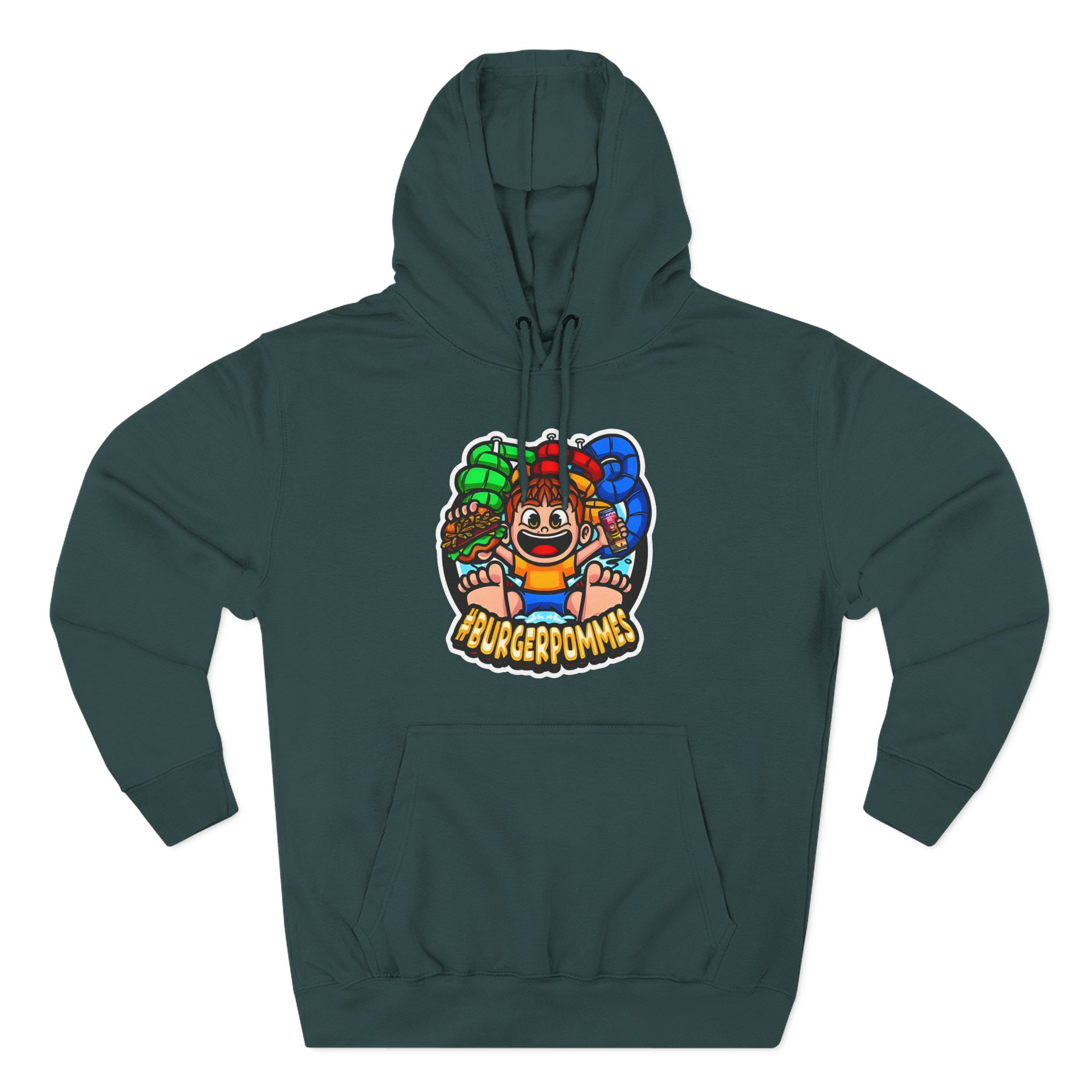Burger Pommes Three-Panel Fleece Hoodie