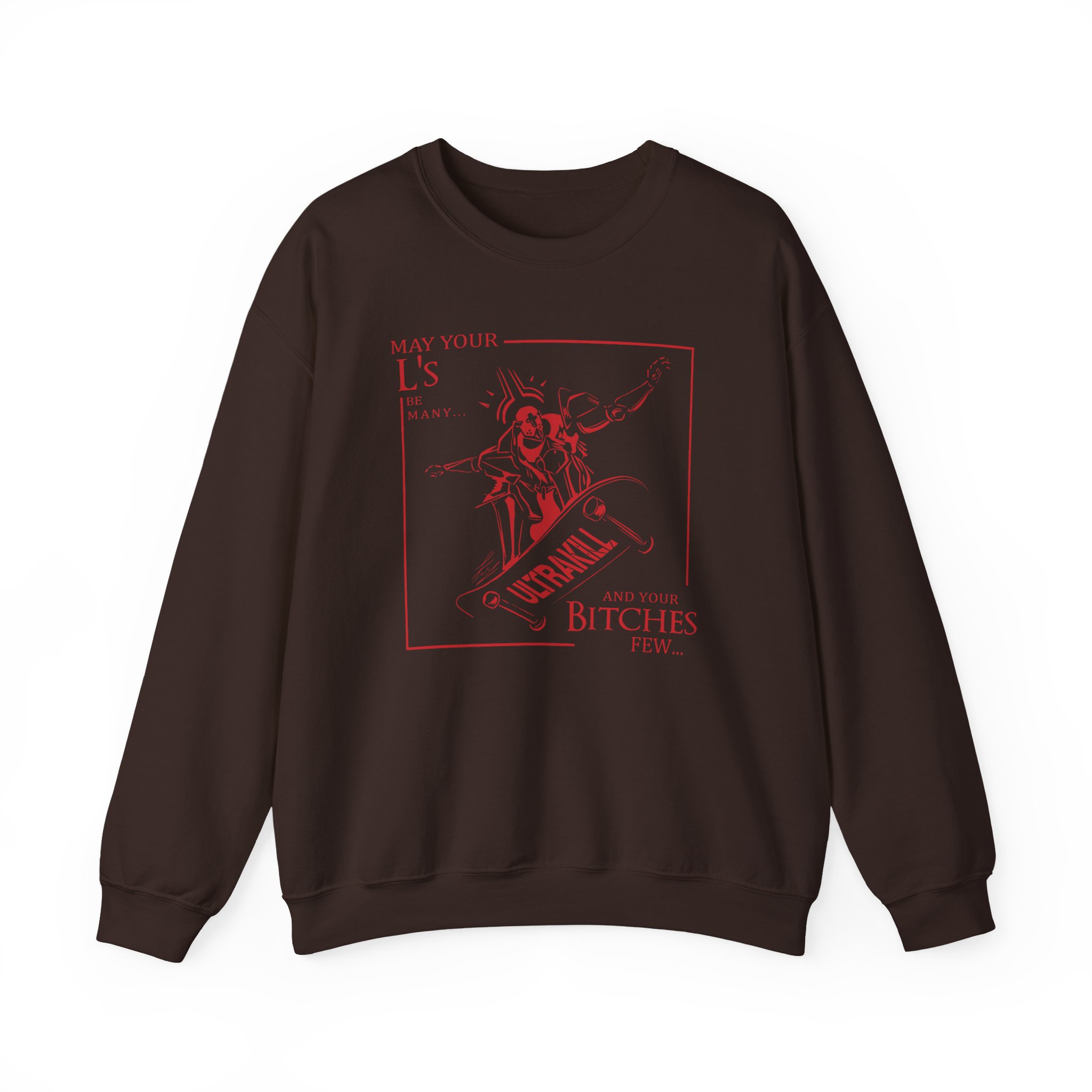 Ultrakill Woes Unisex Heavy Blendâ„¢ Crewneck Sweatshirt