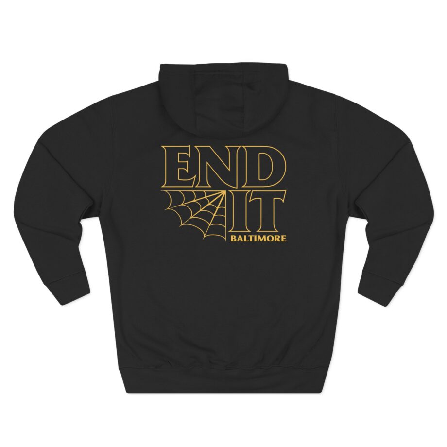 End It Three-Panel Fleece Hoodie