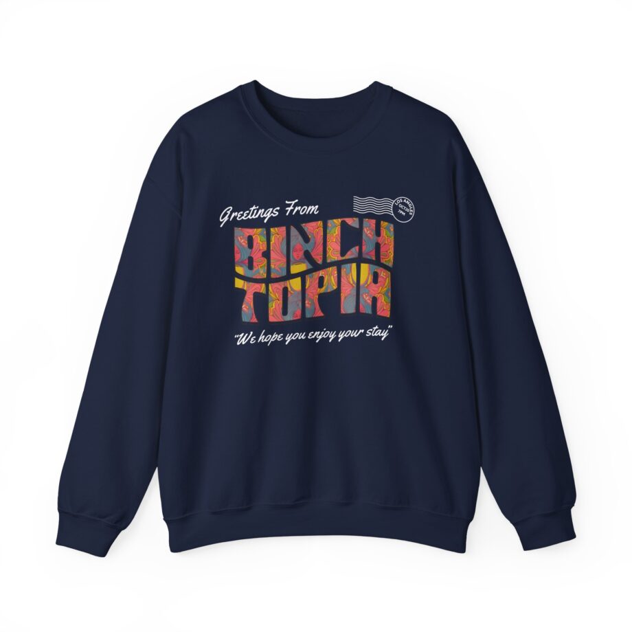 Binchtopia Postcard Unisex Heavy Blend™ Crewneck Sweatshirt
