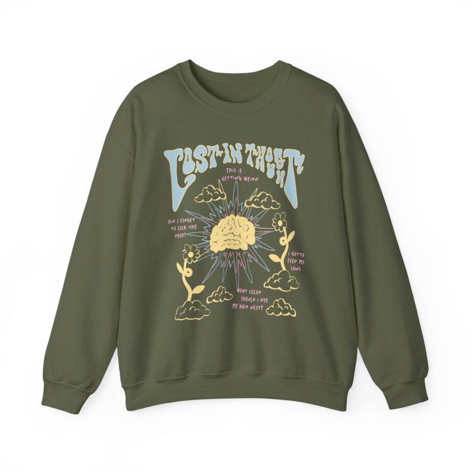 Kallmekris Lost In Thought Unisex Heavy Blend™ Crewneck Sweatshirt