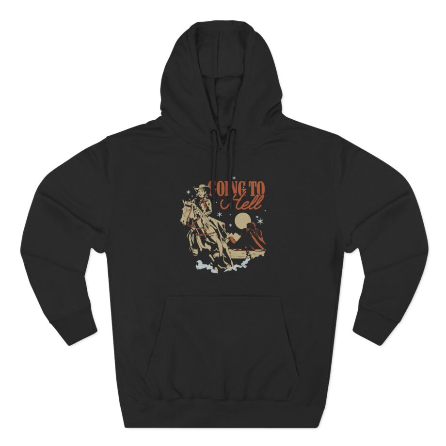 Kallmekris Going to Hell Three-Panel Fleece Hoodie