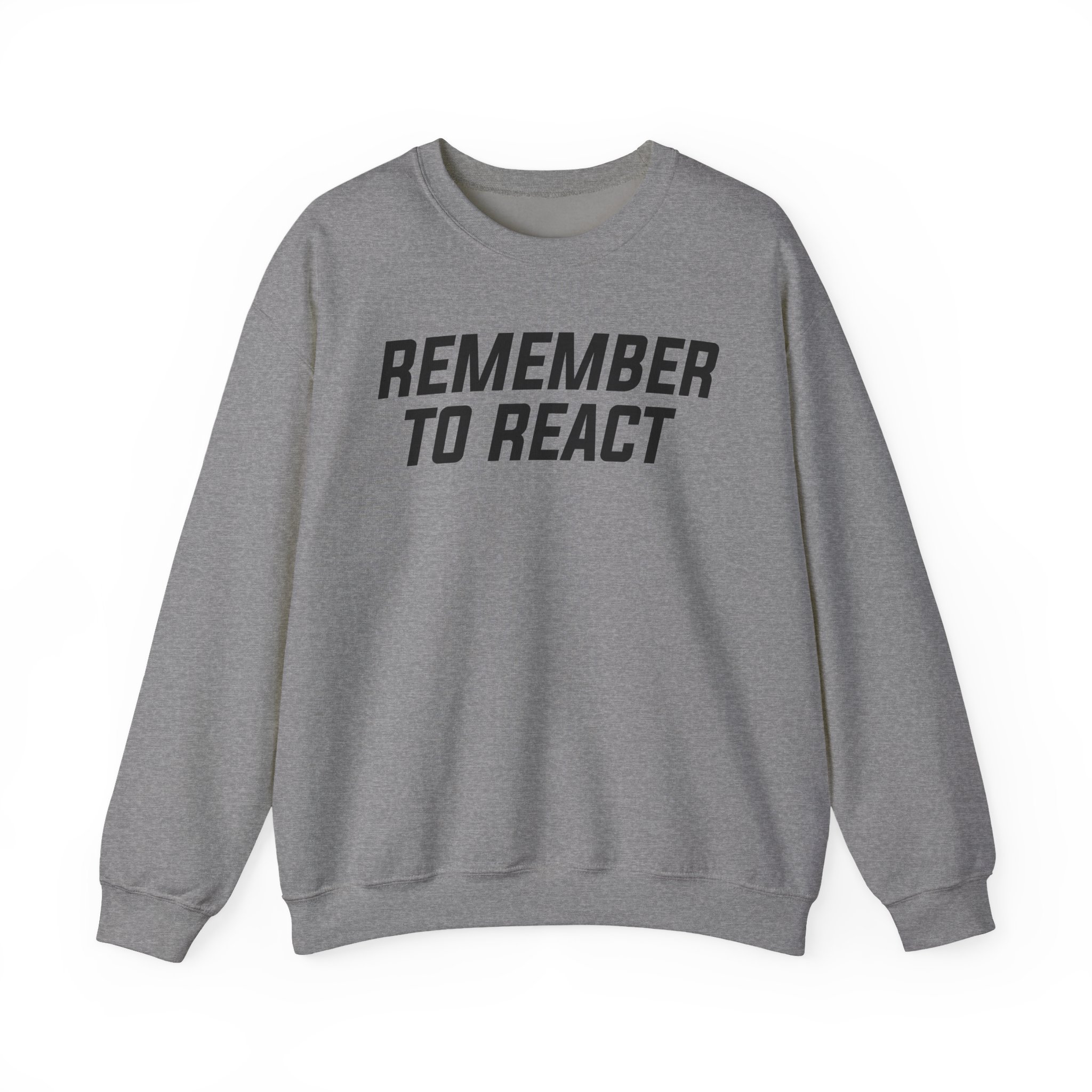 Jenny Holzer Remember to React Unisex Heavy Blendâ„¢ Crewneck Sweatshirt