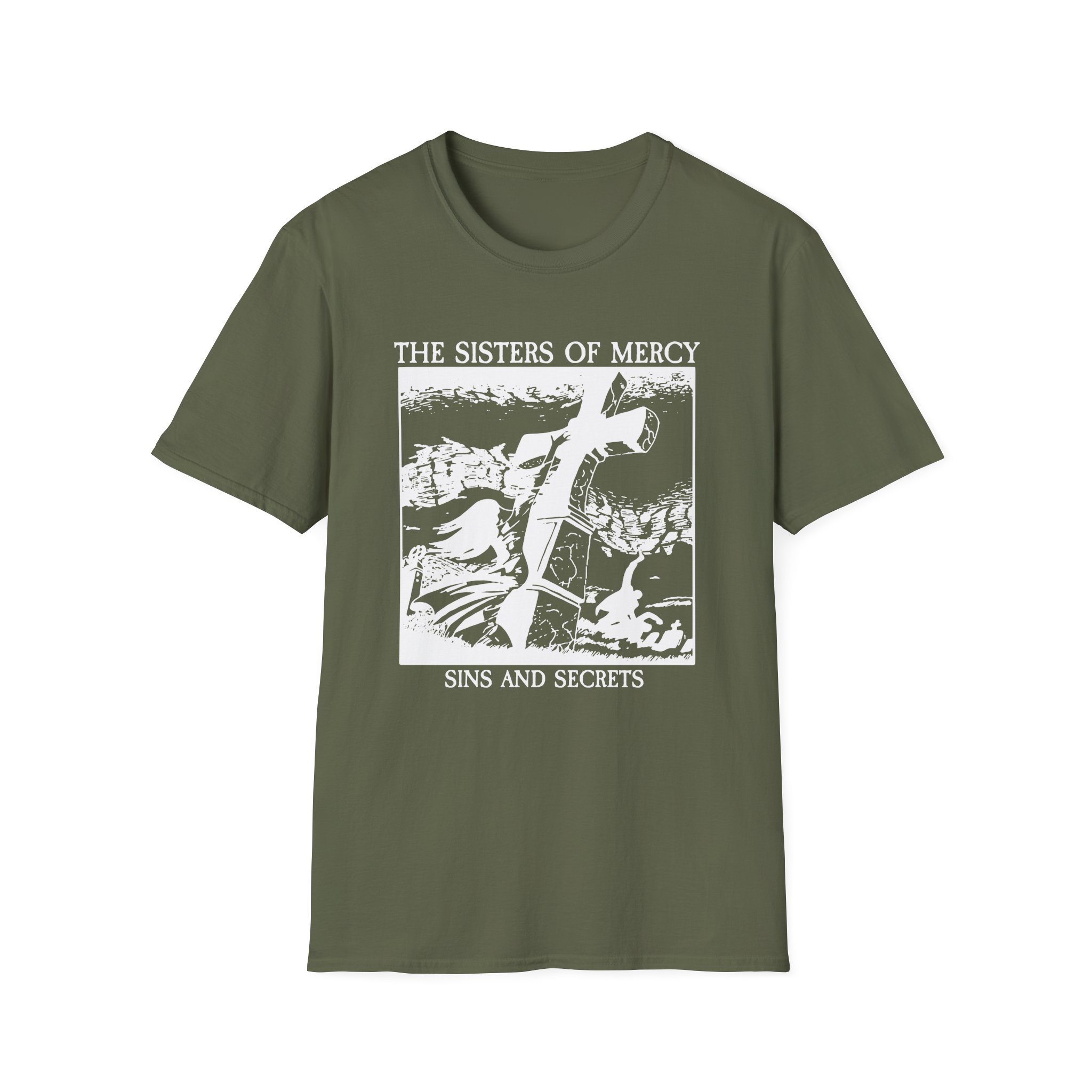 The Sisters Of Mercy Sins And Secrets Unisex Softstyle T-Shirt