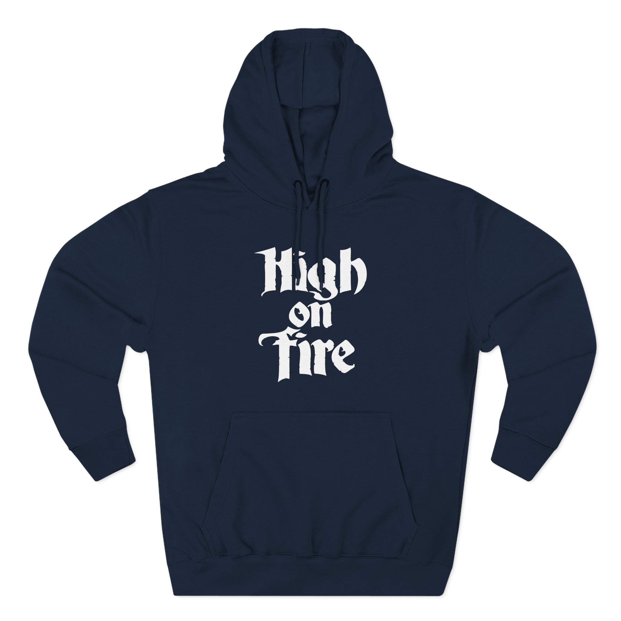 High on Fire Logo Three-Panel Fleece Hoodie