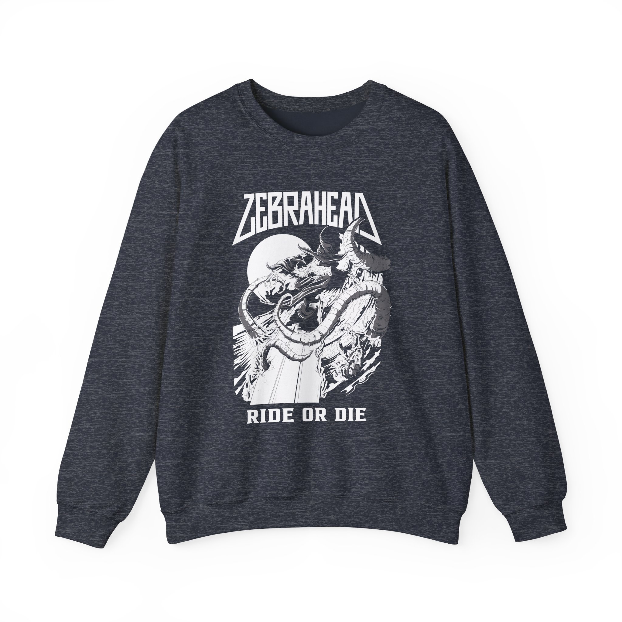 Zebrahead Ride or Die Unisex Heavy Blendâ„¢ Crewneck Sweatshirt