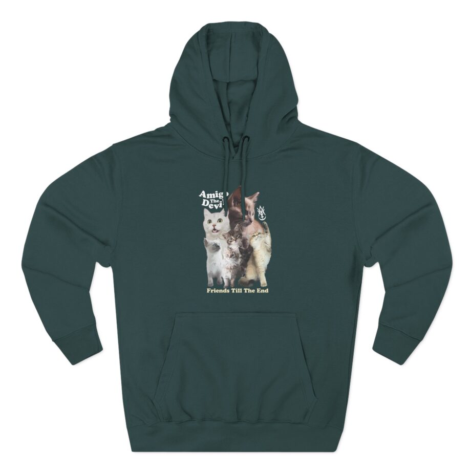 Amigo the Devil  Too Many Puppies Three-Panel Fleece Hoodie
