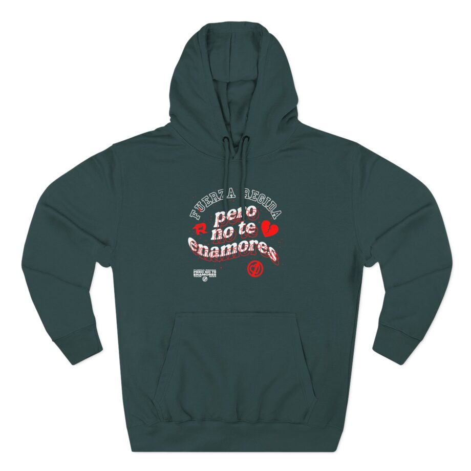 Fuerza Regida Broken Heart  Three-Panel Fleece Hoodie
