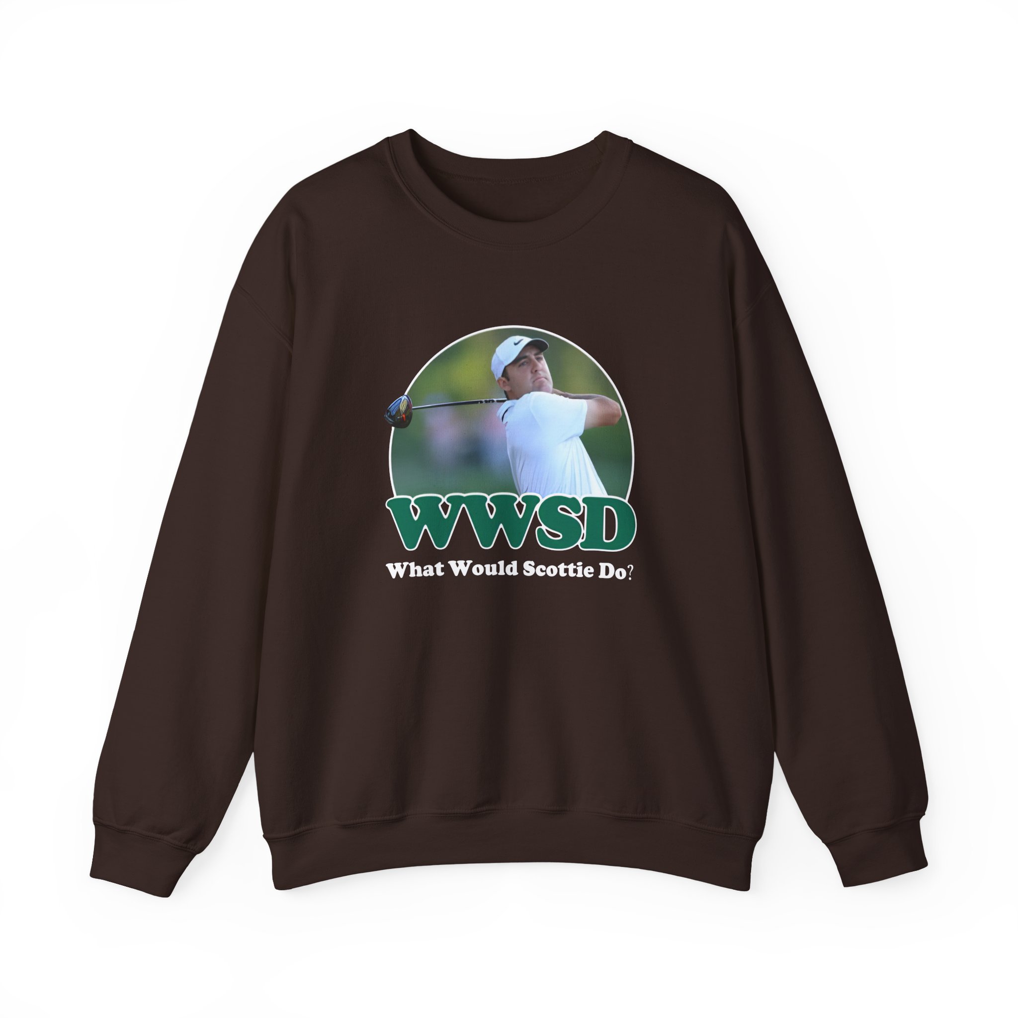 Scottie Scheffler What Would Do Wwsd Unisex Heavy Blendâ„¢ Crewneck Sweatshirt