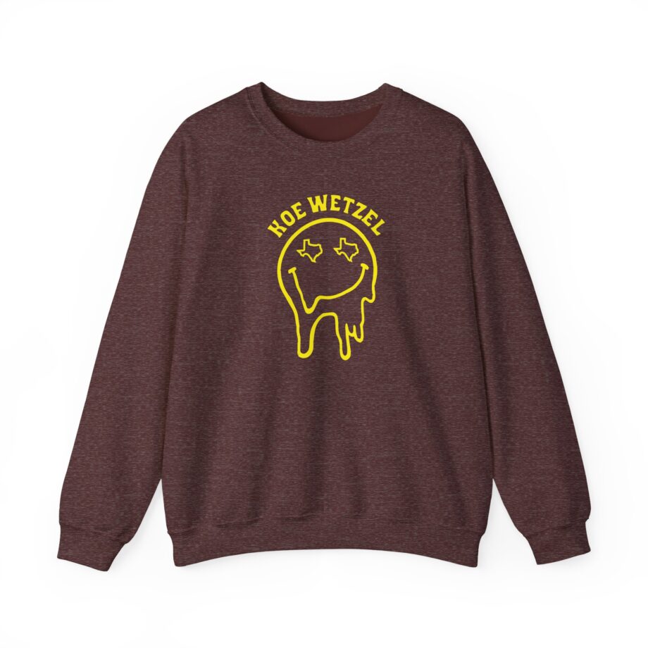 Koe Wetzel Drippy Smiley Unisex Heavy Blend™ Crewneck Sweatshirt
