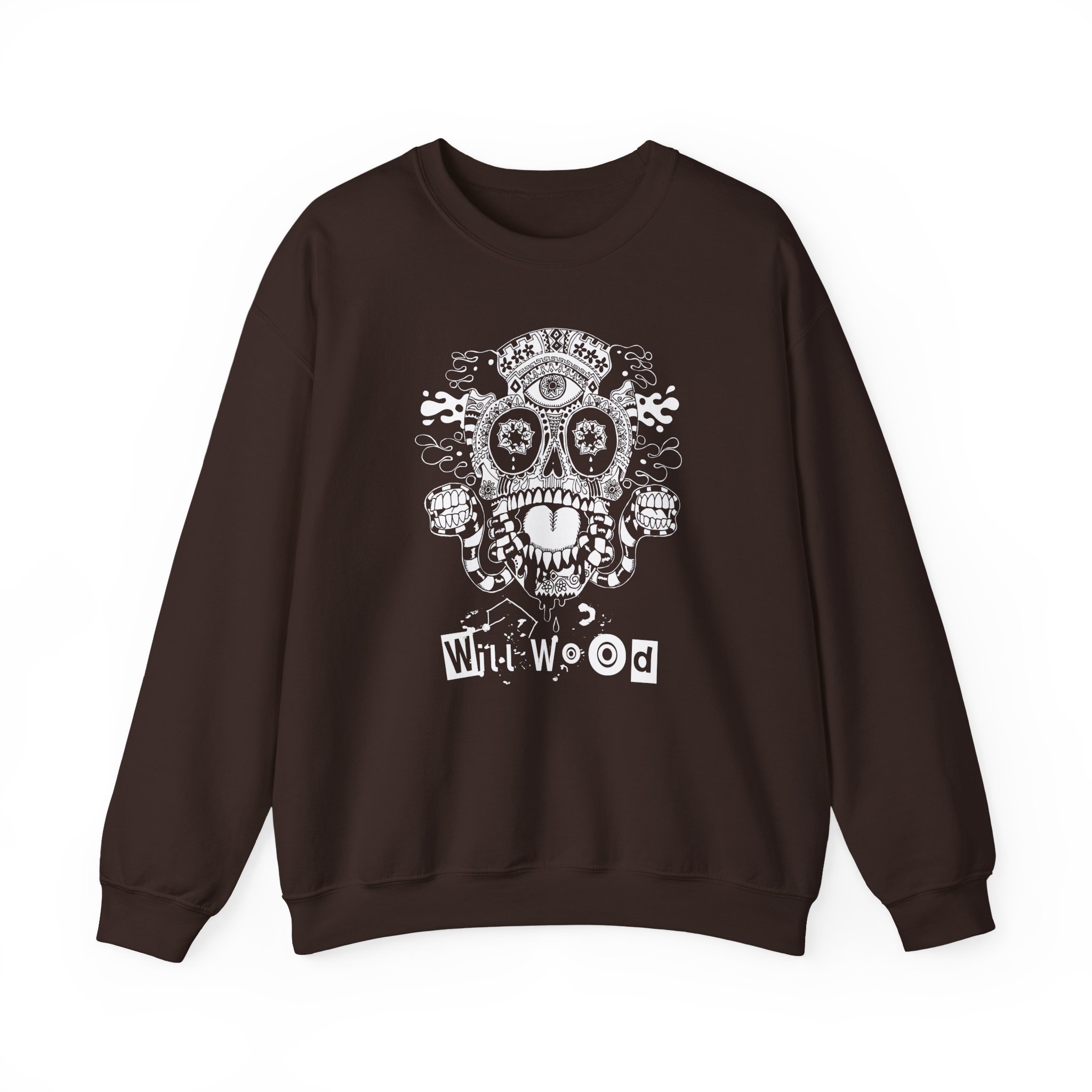 Will Wood Host Skull Unisex Heavy Blendâ„¢ Crewneck Sweatshirt
