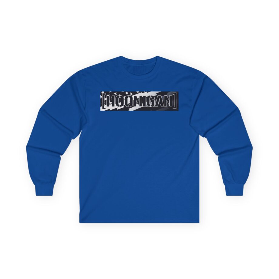 Ken Block Hoonigan Stars & Stripes Censor Bar Unisex Ultra Cotton Long Sleeve Tee