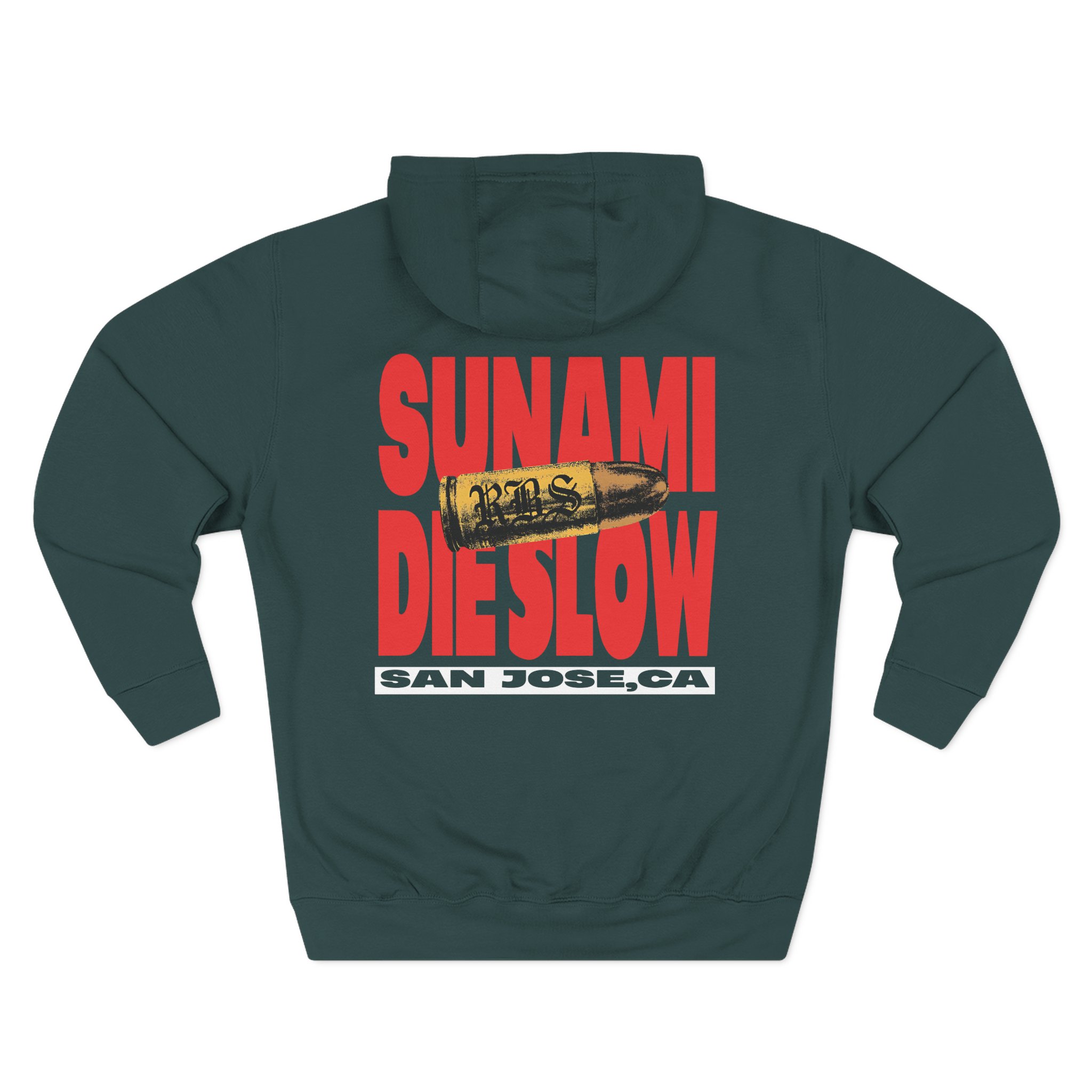 Sunami Skull Three-Panel Fleece Hoodie