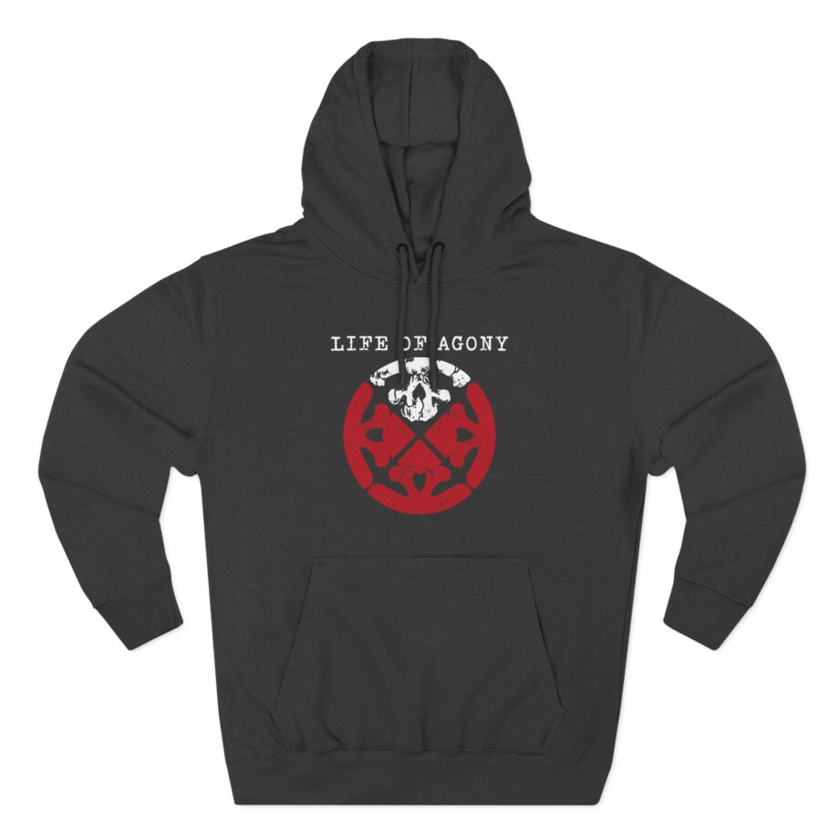 Vtg Life of Agony Band Music Star Three-Panel Fleece Hoodie