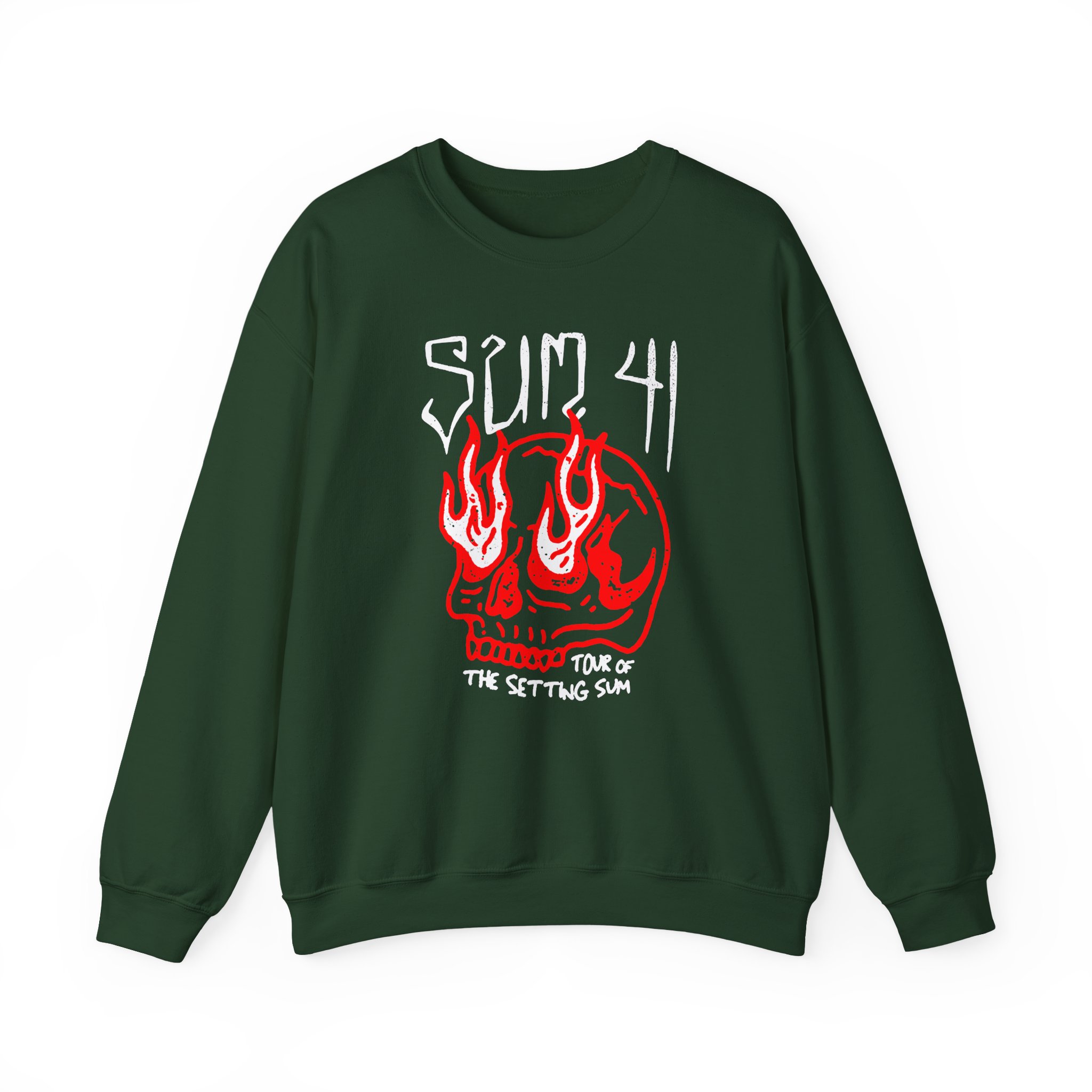 Sum 41 Skull Sketch Tour Unisex Heavy Blendâ„¢ Crewneck Sweatshirt