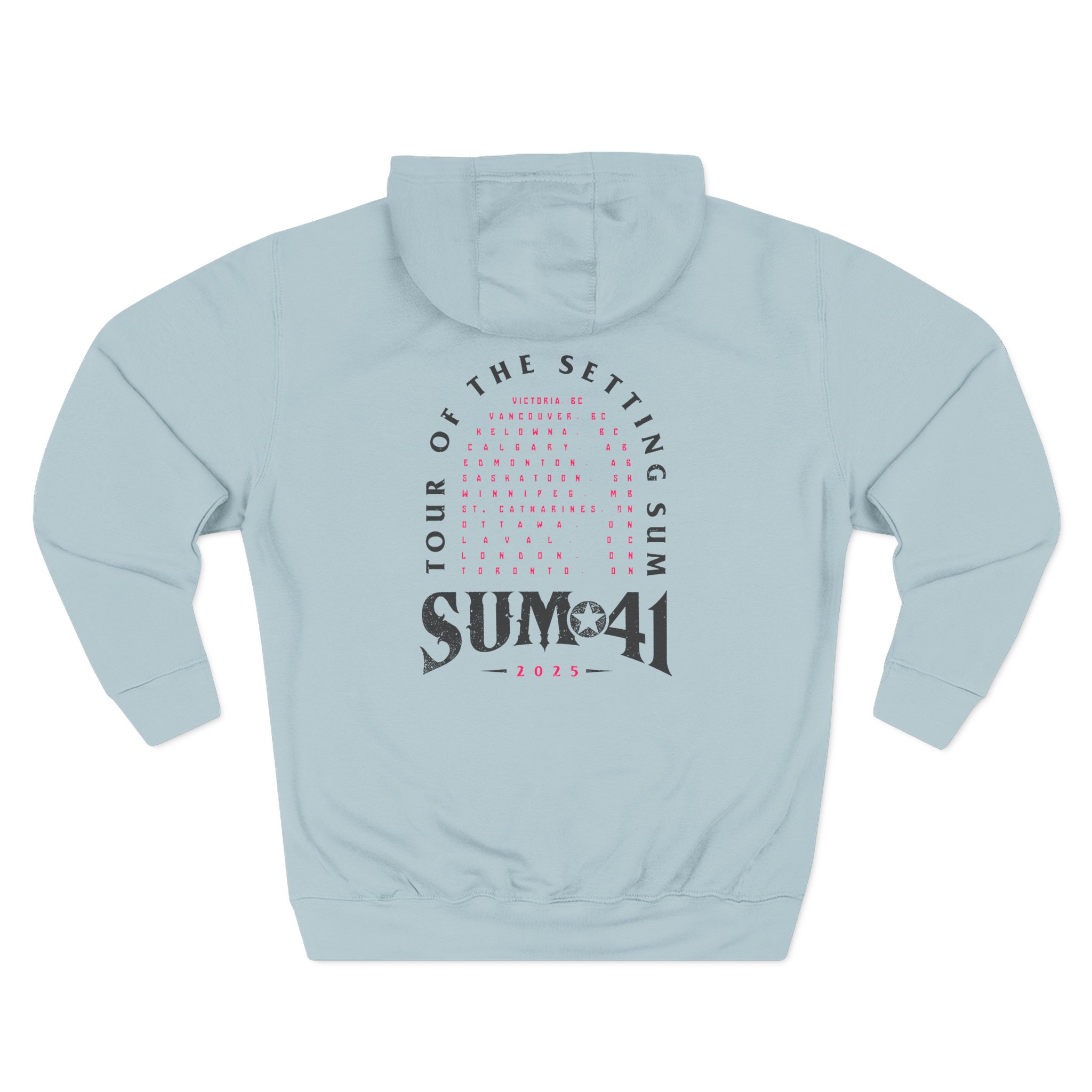 Sum 41 Tour of the Setting Sum Three-Panel Fleece Hoodie
