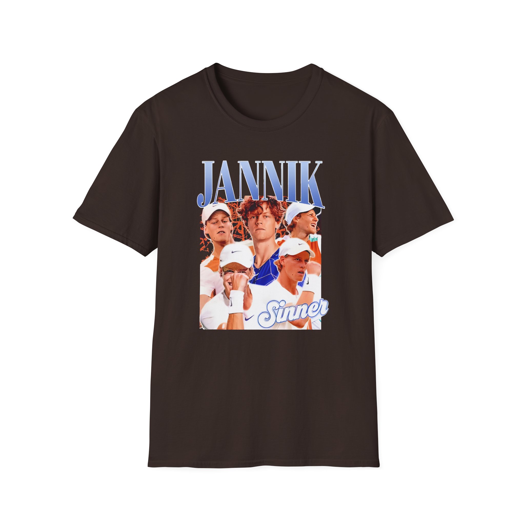 Jannik Sinner Retro Art Unisex Softstyle T-Shirt