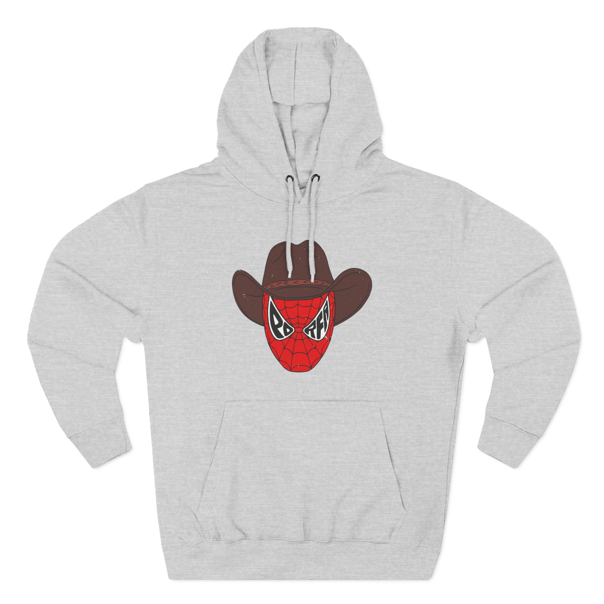Porfa Spider Man Cowboy Hat Three-Panel Fleece Hoodie