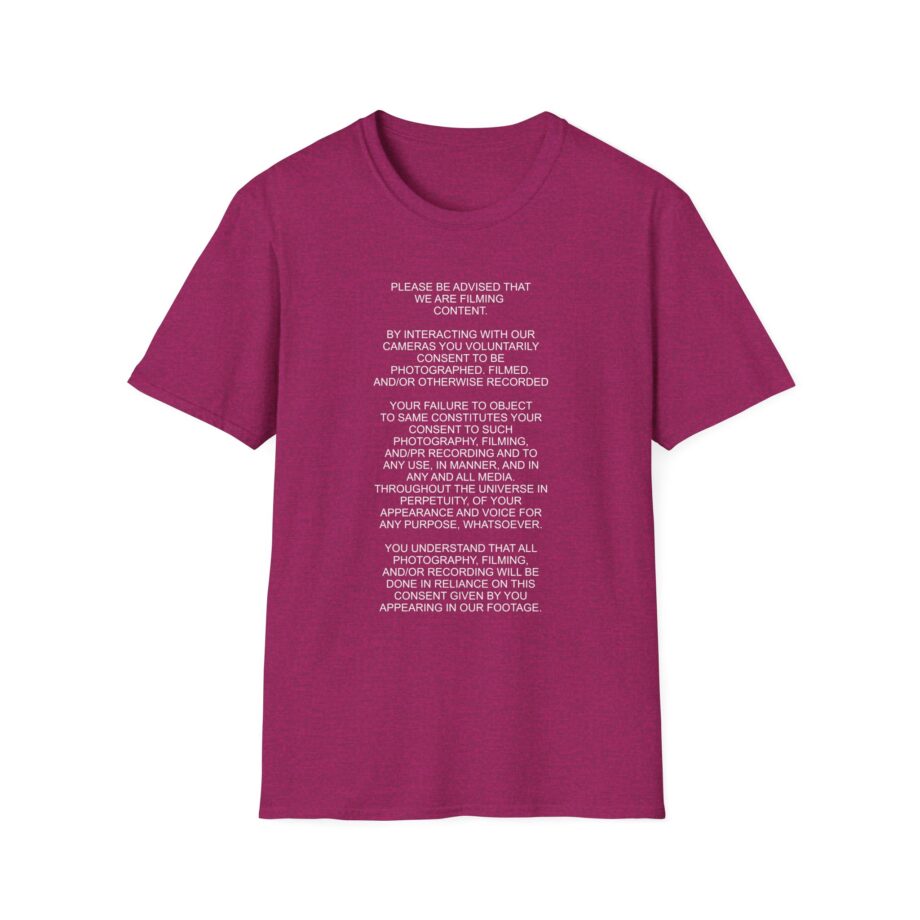 Nekrogoblikon We Are Filming Content Unisex Softstyle T-Shirt