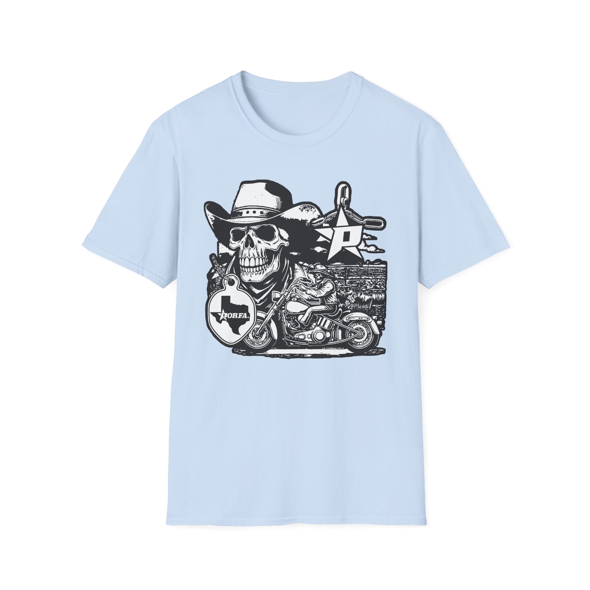 Porfa Texas Ride Unisex Softstyle T-Shirt