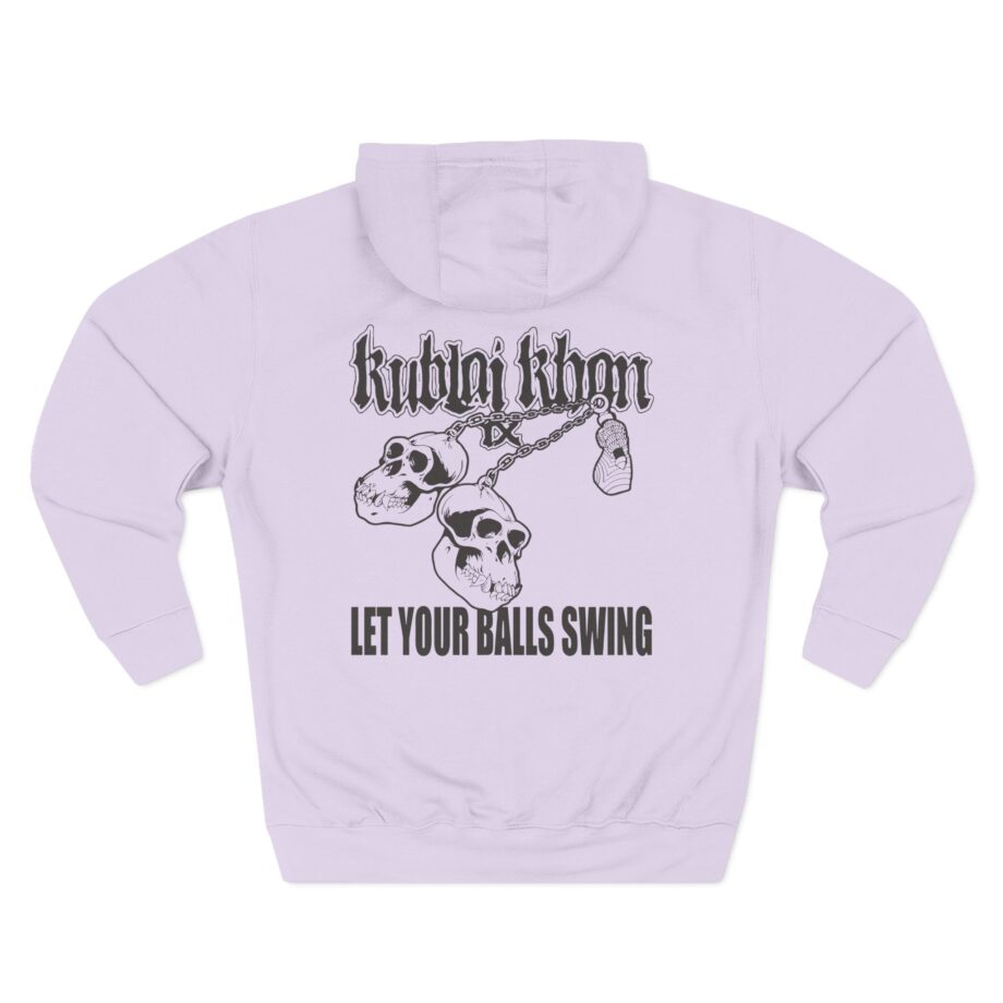 Kublai Khan - Let Your Balls Swing Three-Panel Fleece Hoodie