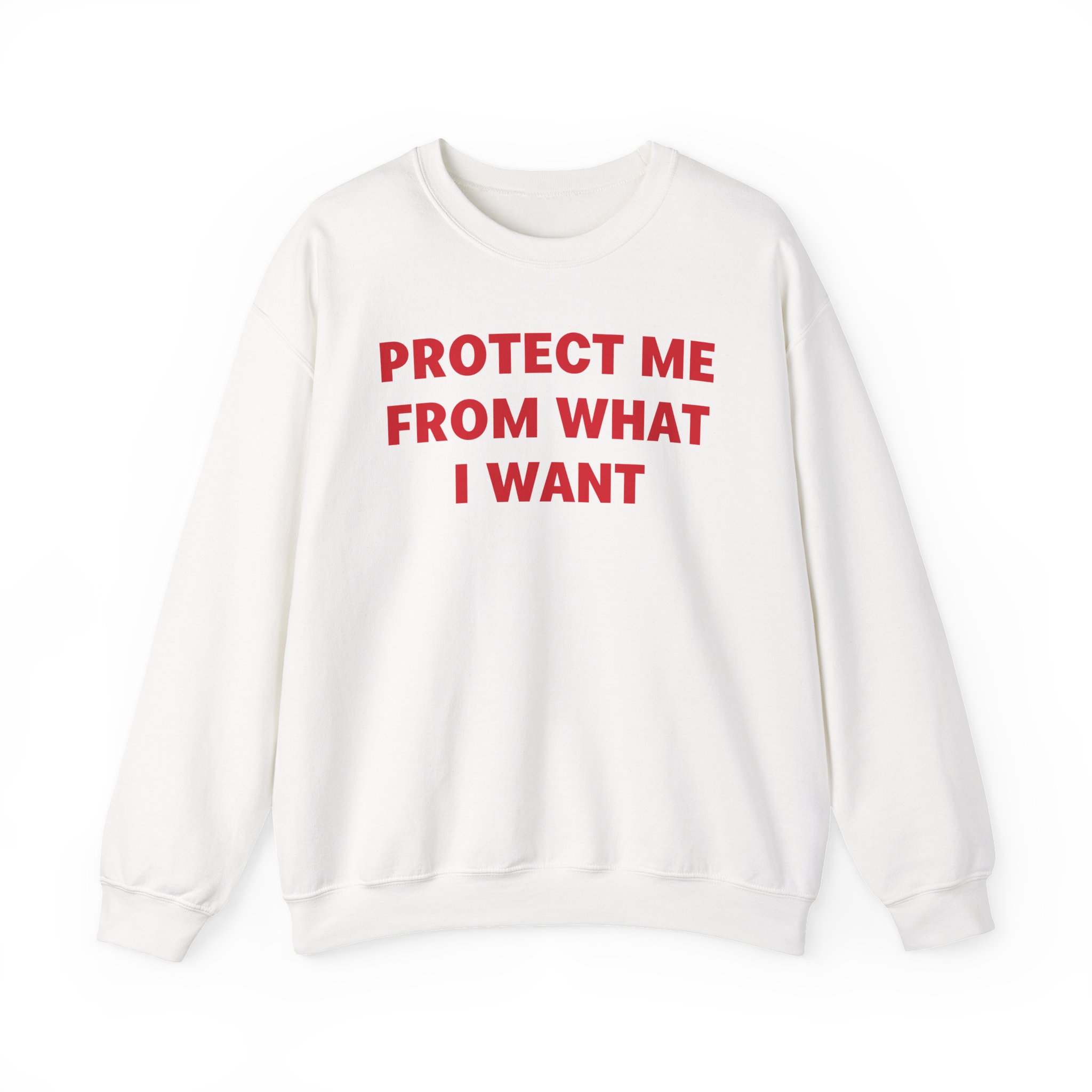 Jenny Holzer Protect Me From What I Want Unisex Heavy Blendâ„¢ Crewneck Sweatshirt