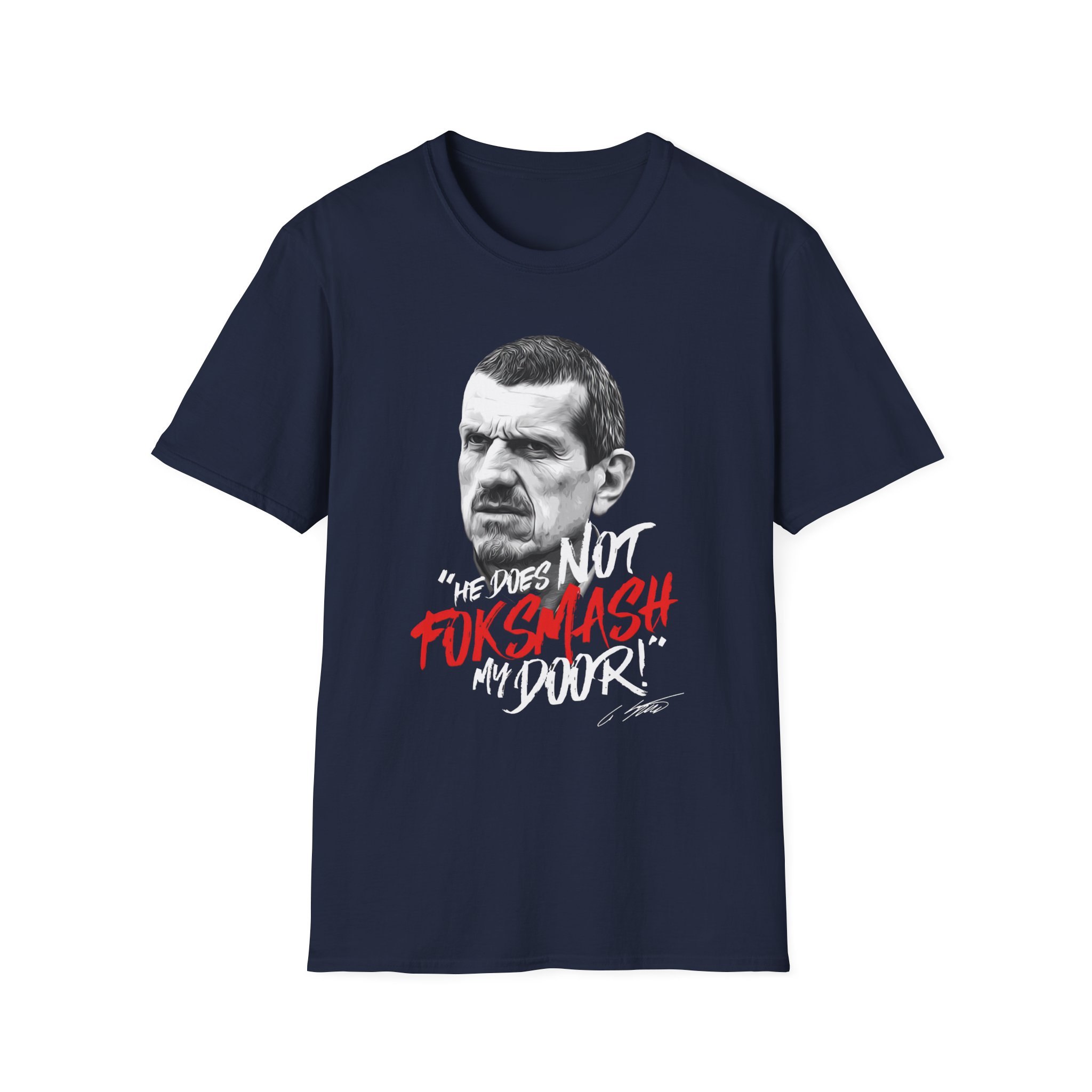Haas F1 Foksmash-face Unisex Softstyle T-Shirt