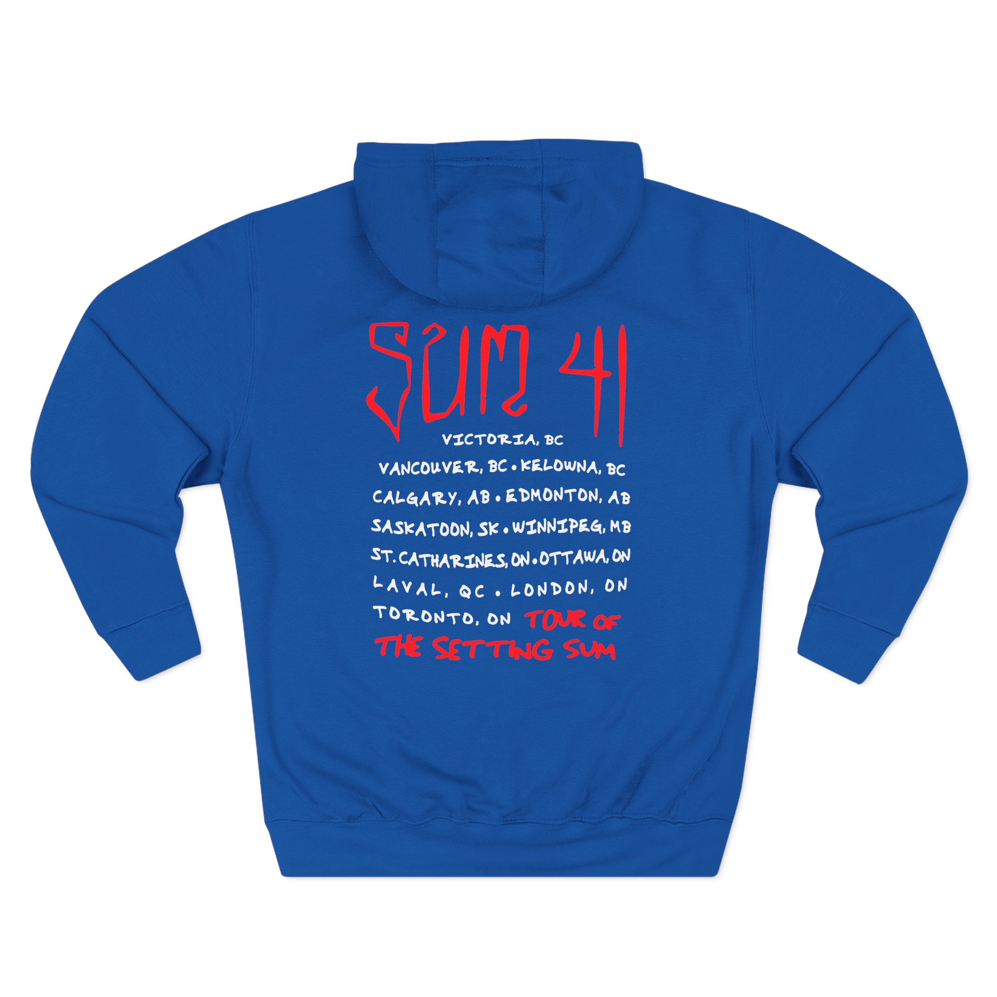 Sum 41 Skull Sketch Tour Three-Panel Fleece Hoodie