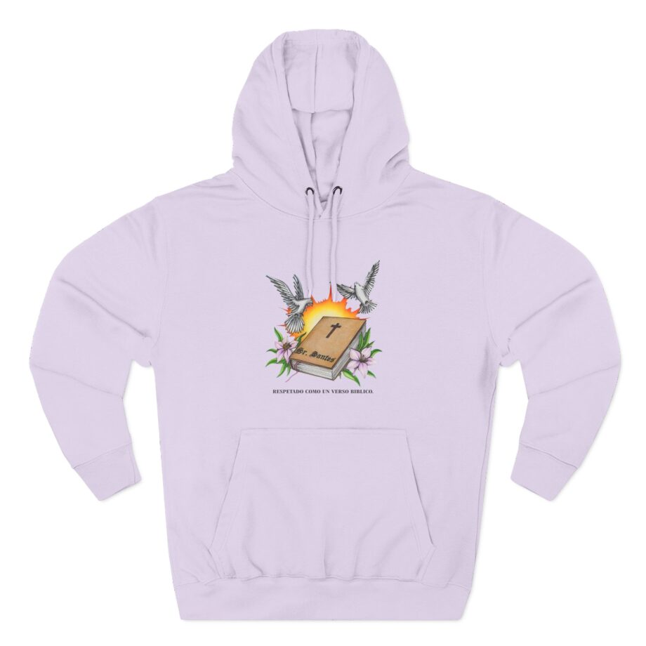 Arcangel Respira Como Un Verso Biblico Three-Panel Fleece Hoodie