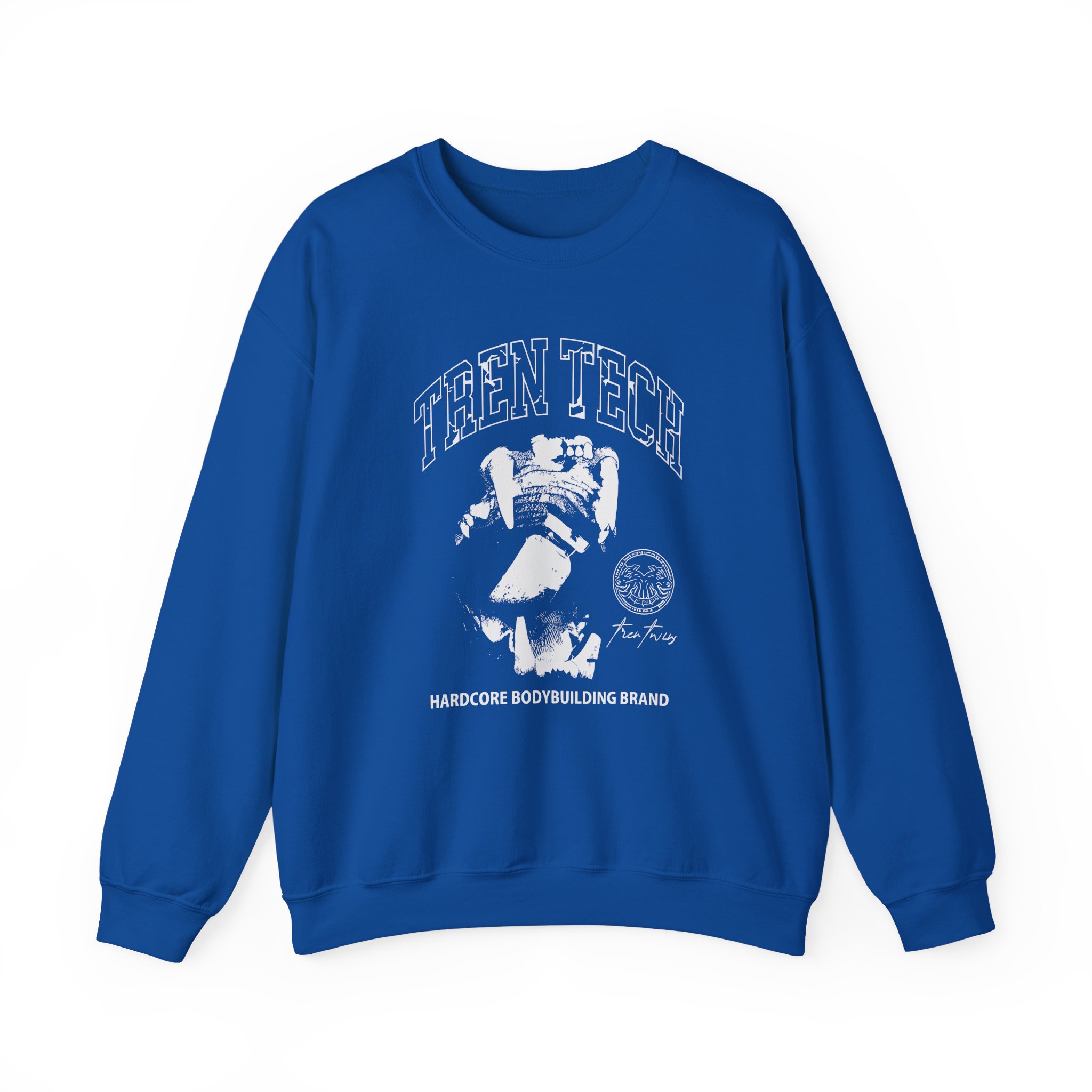 Tren Twins Tech Hardcore Bodybuilding Brand Unisex Heavy Blendâ„¢ Crewneck Sweatshirt