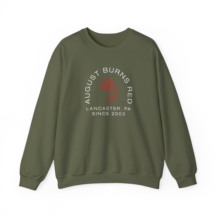 August Burns Red Rose Unisex Heavy Blend™ Crewneck Sweatshirt
