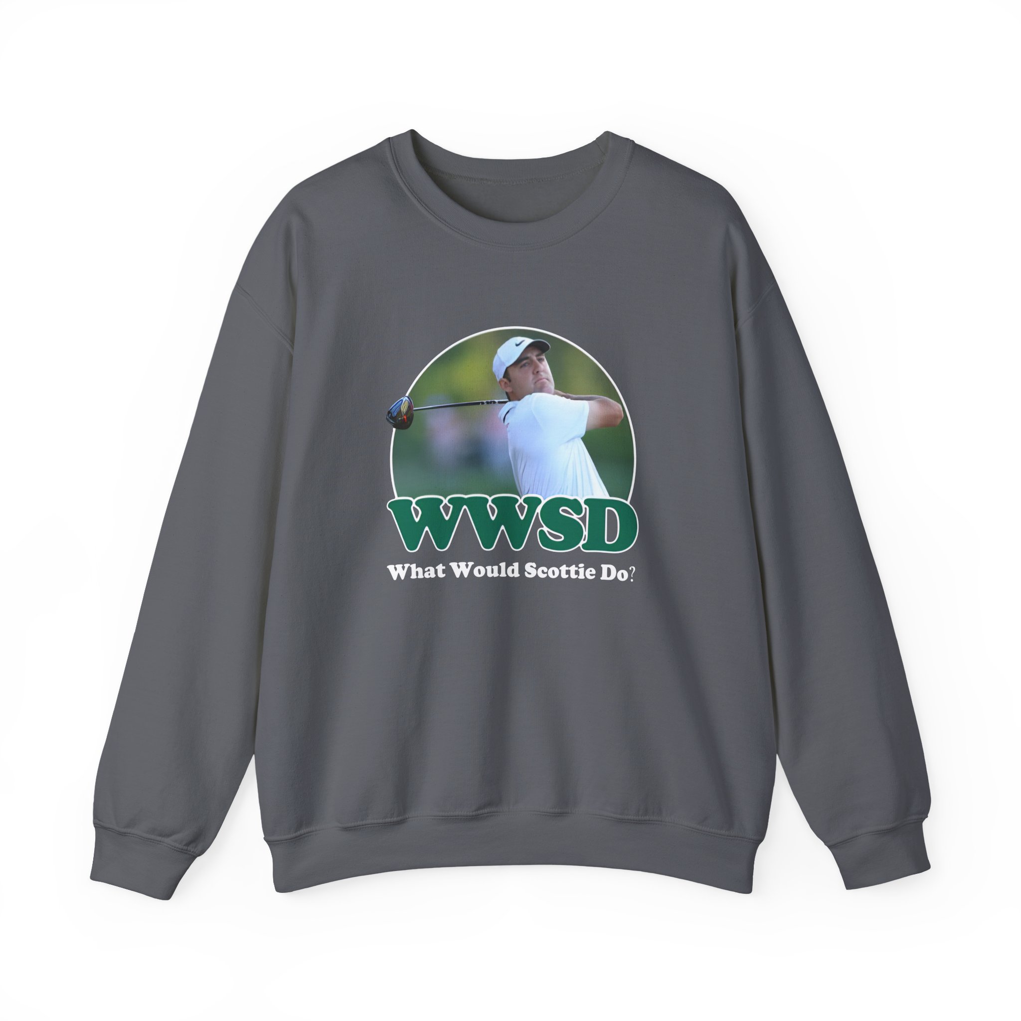 Scottie Scheffler What Would Do Wwsd Unisex Heavy Blendâ„¢ Crewneck Sweatshirt
