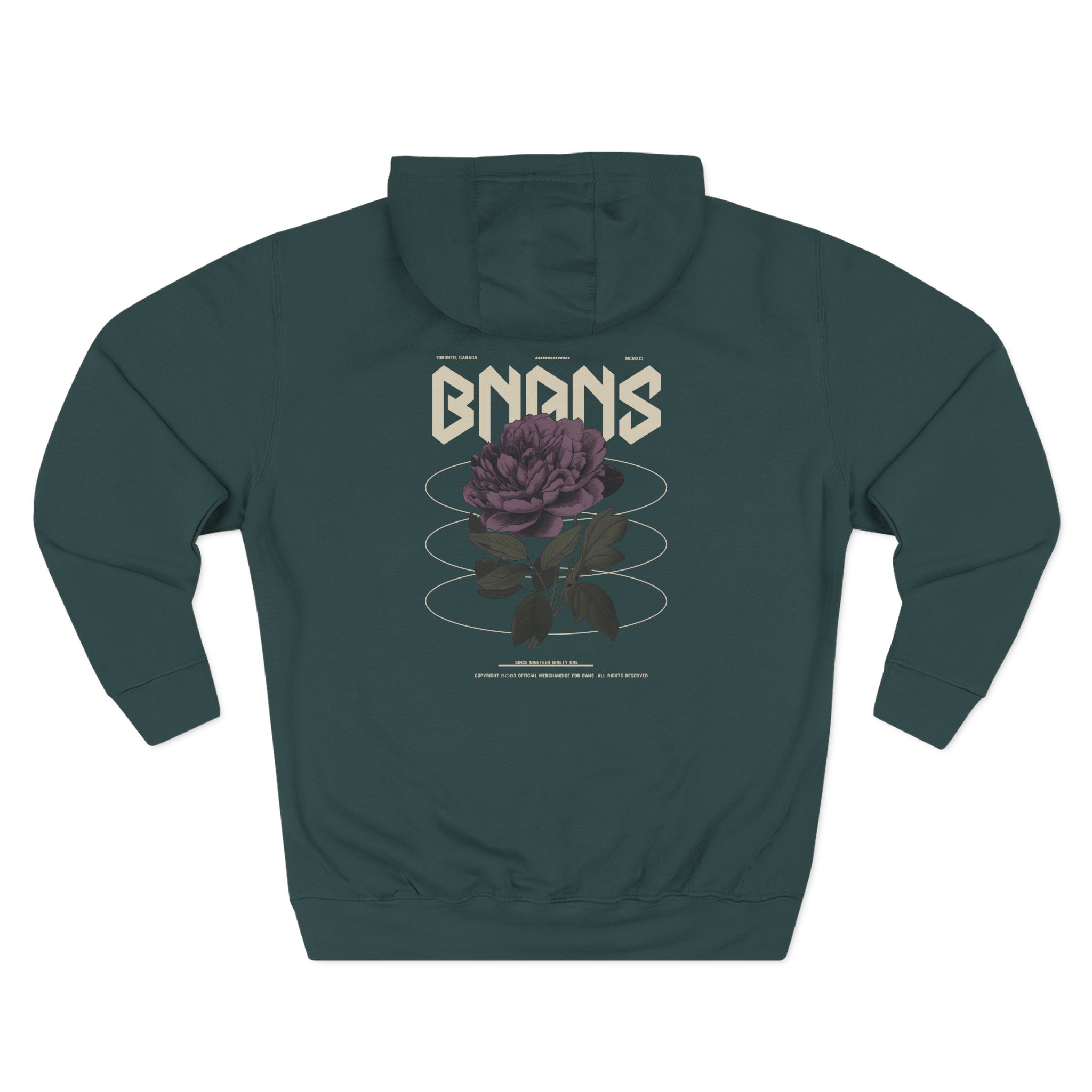 Shroud Into The Wild Bnans Three-Panel Fleece Hoodie