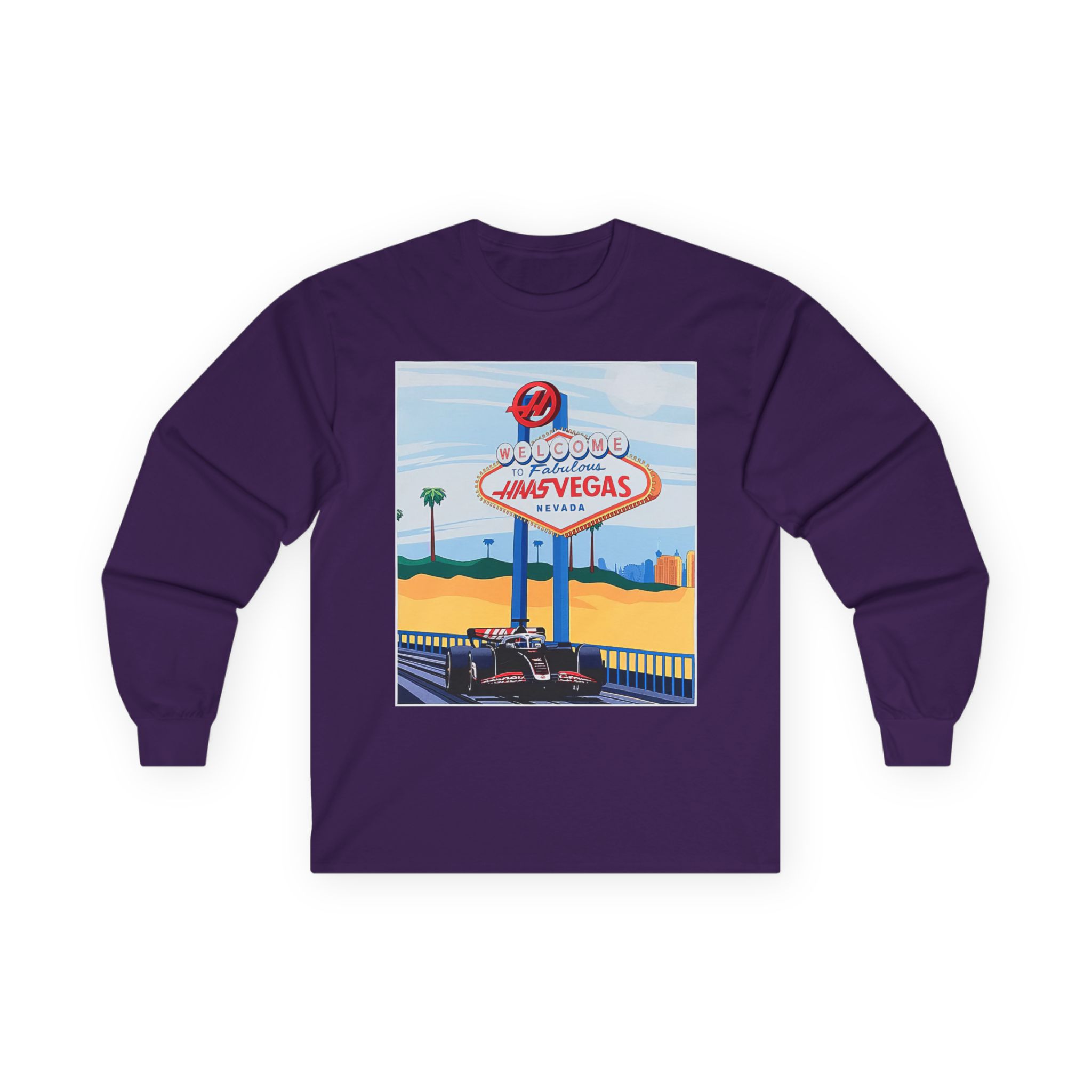 Haas F1 Las vegas Gp Unisex Ultra Cotton Long Sleeve Tee