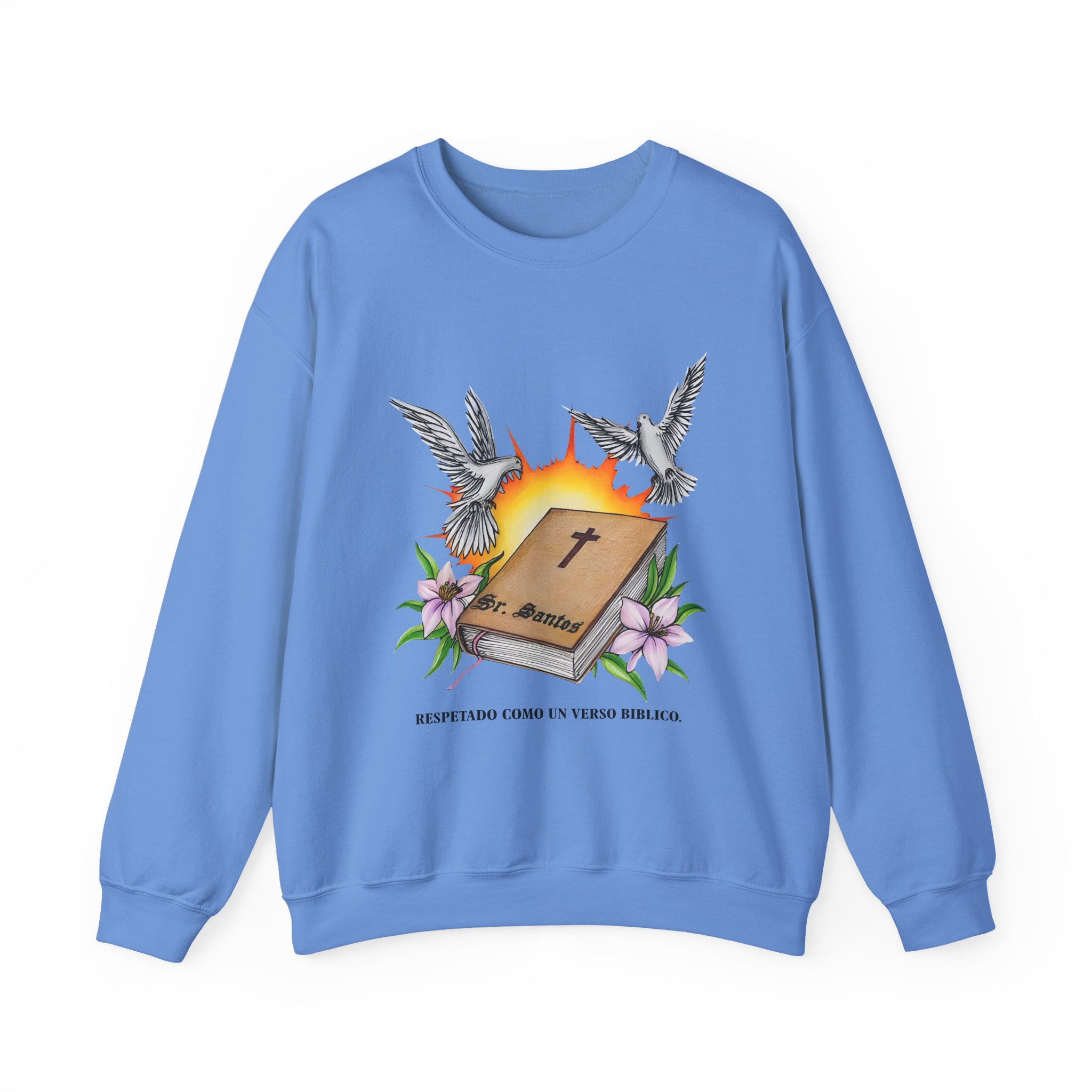 Arcangel Respira Como Un Verso Biblico Unisex Heavy Blendâ„¢ Crewneck Sweatshirt