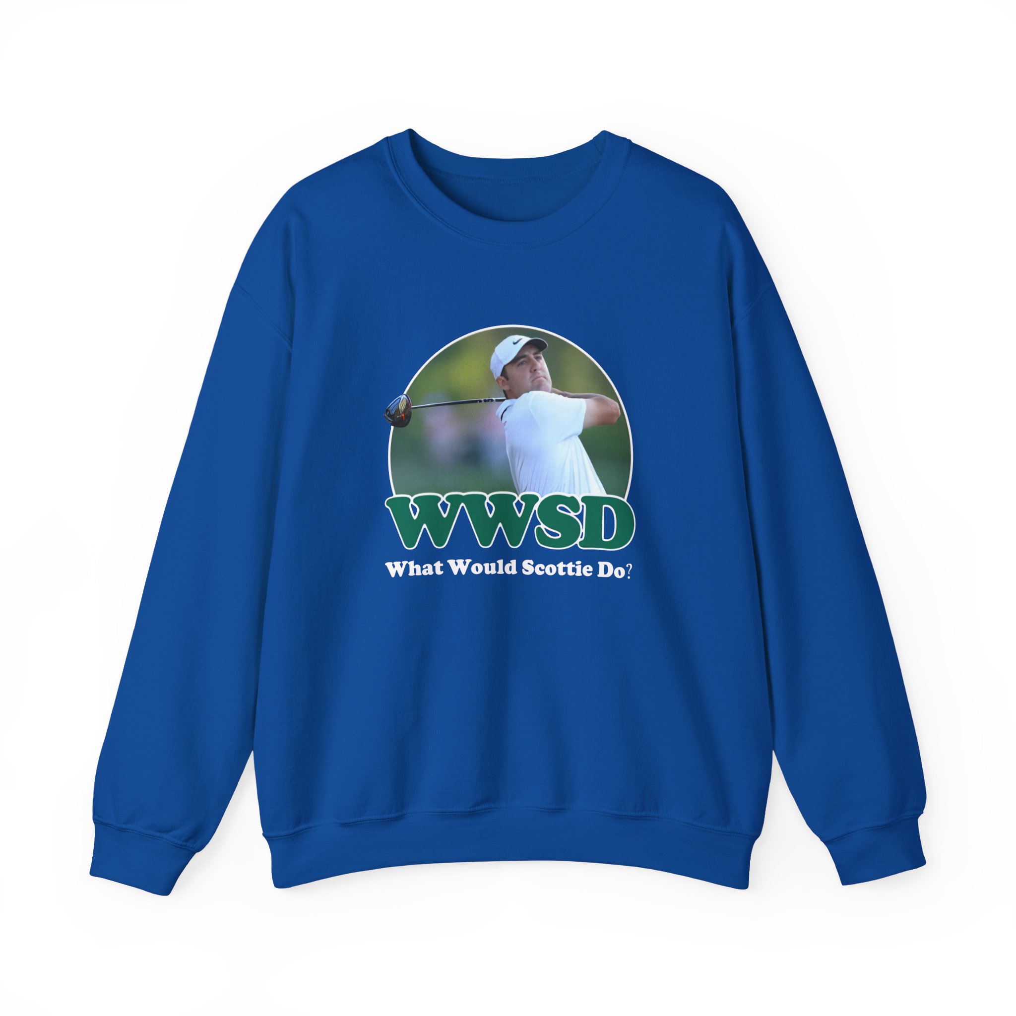 Scottie Scheffler What Would Do Wwsd Unisex Heavy Blendâ„¢ Crewneck Sweatshirt
