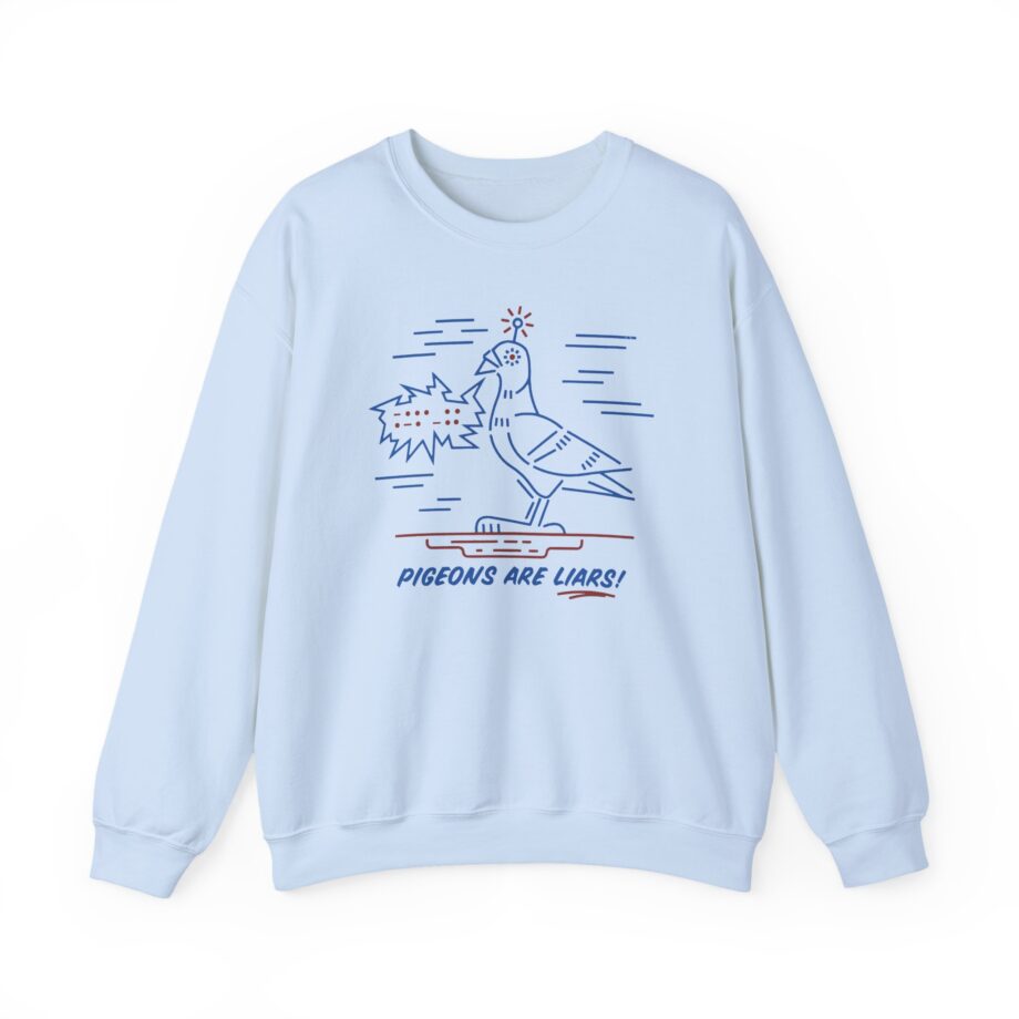 Birds Arent Real Pigeons Are Liars Unisex Heavy Blend™ Crewneck Sweatshirt