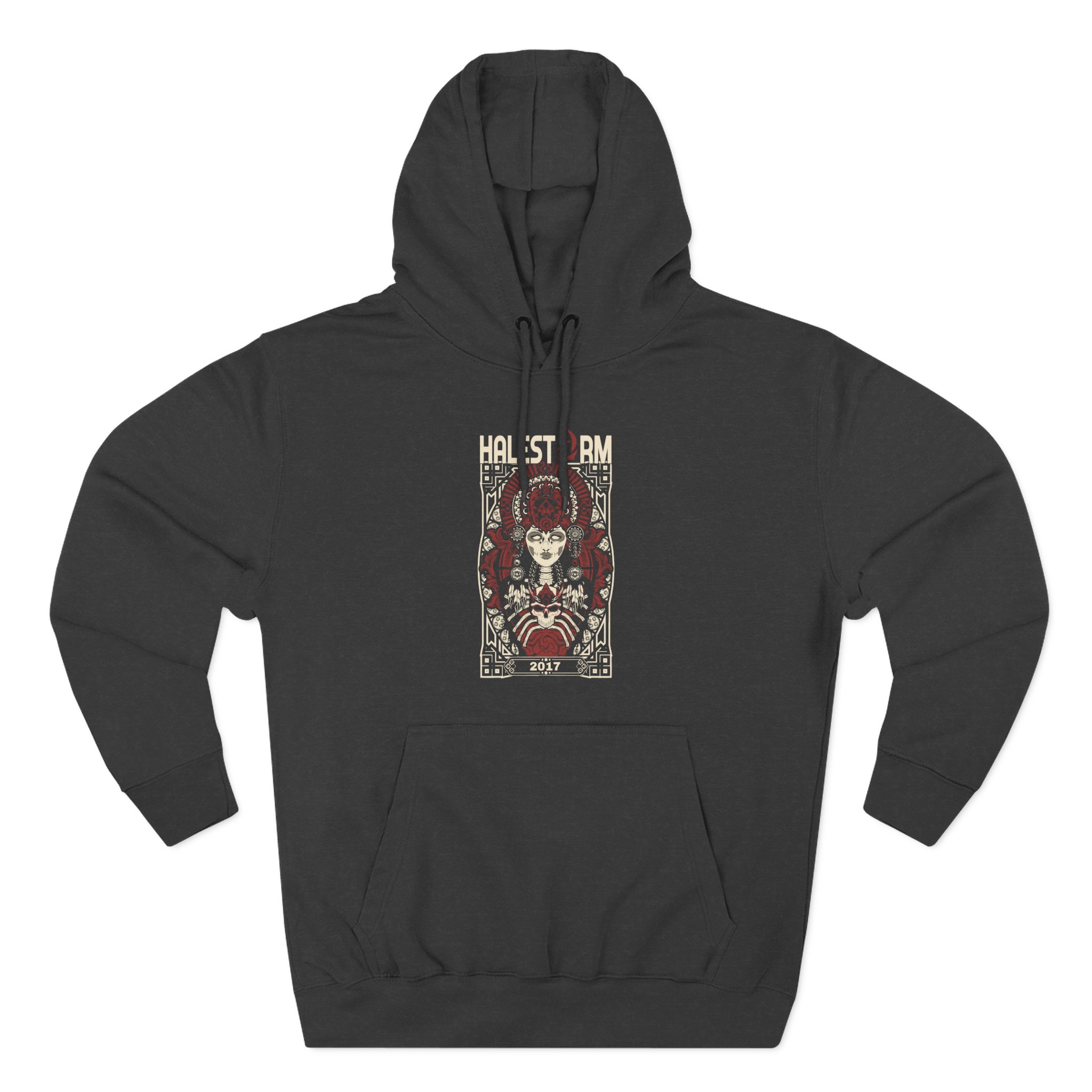 Halestorm 2017 Summer Tour Concert Three-Panel Fleece Hoodie