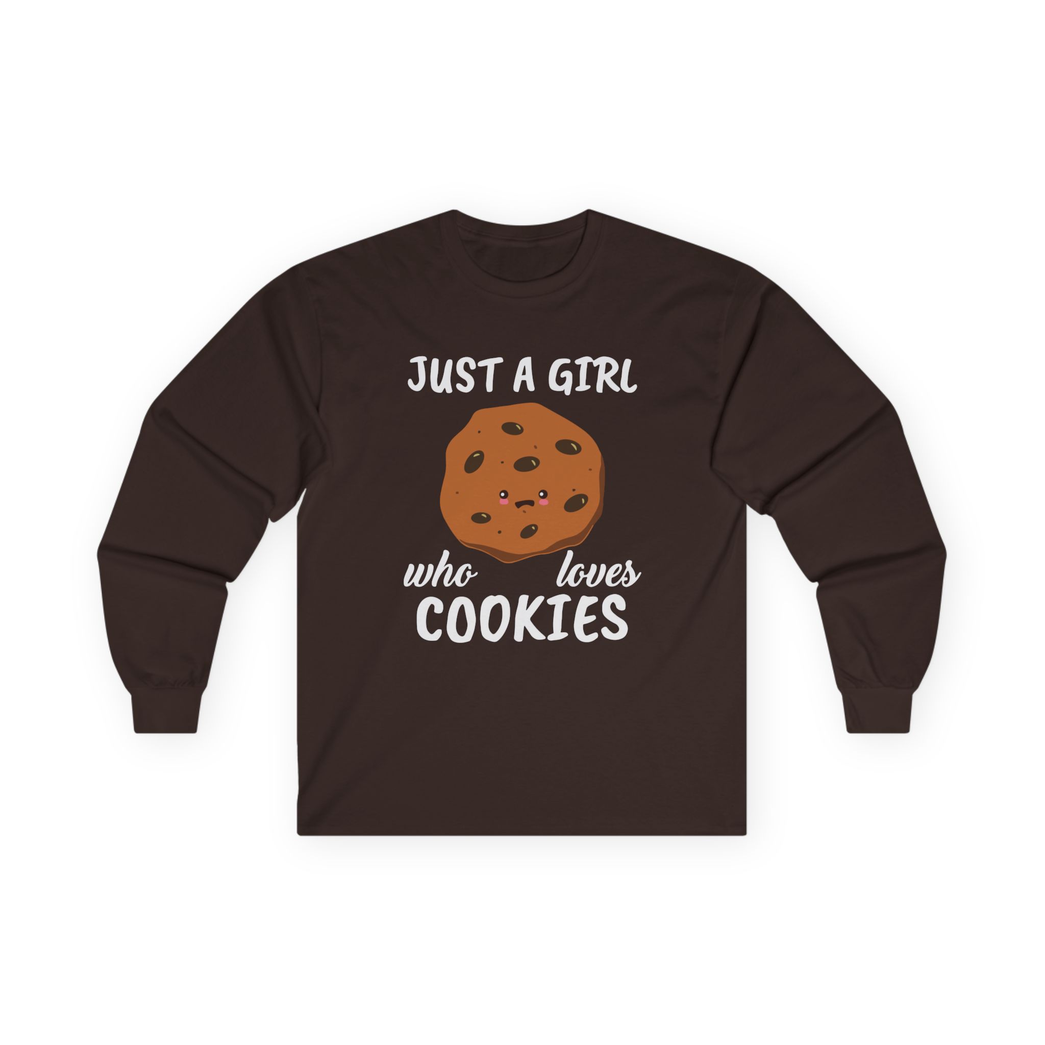 Cookieswirlc Just a Girl Who Loves Cookies Unisex Ultra Cotton Long Sleeve Tee