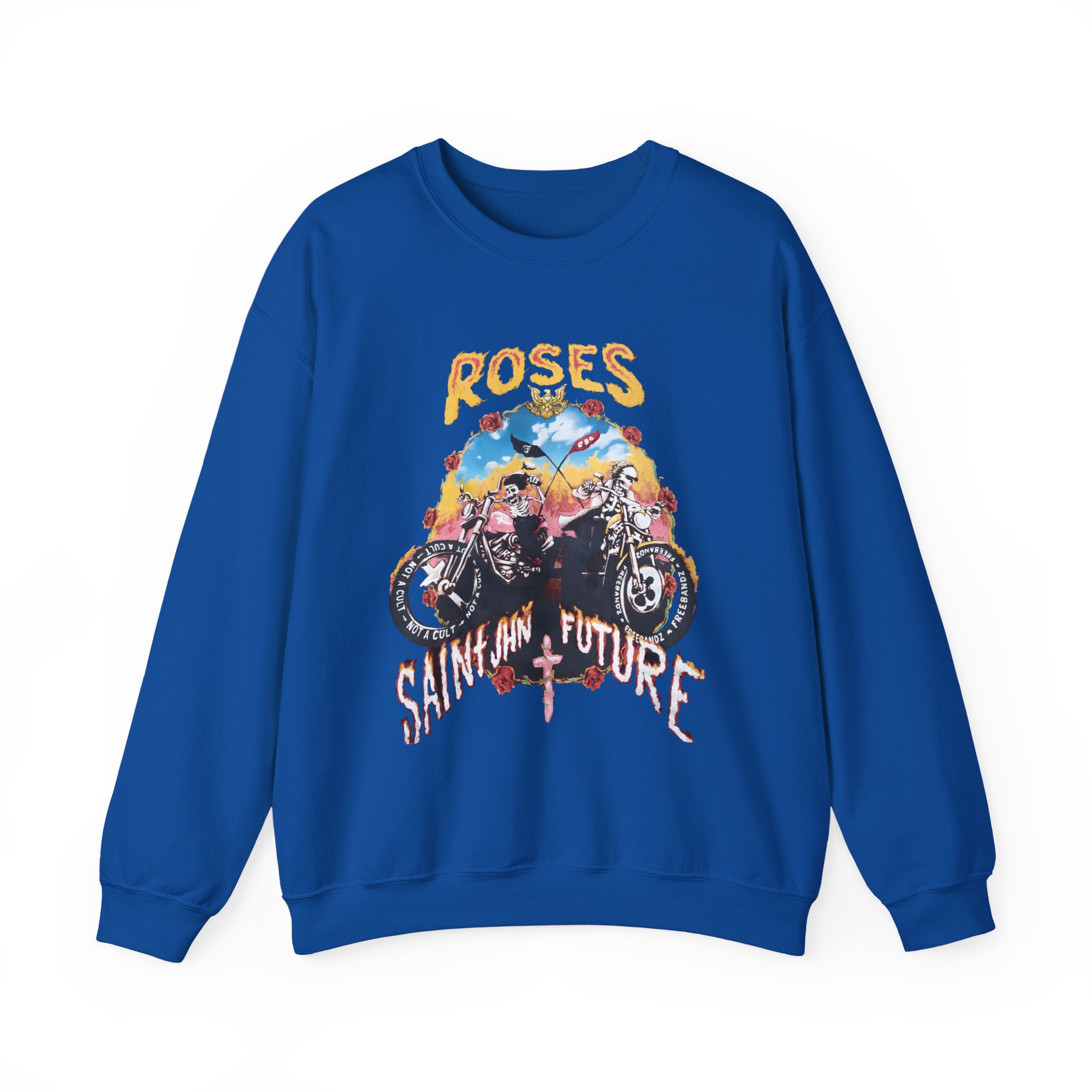 Saint Jhn Not a Cult X Freebandz Roses Unisex Heavy Blendâ„¢ Crewneck Sweatshirt