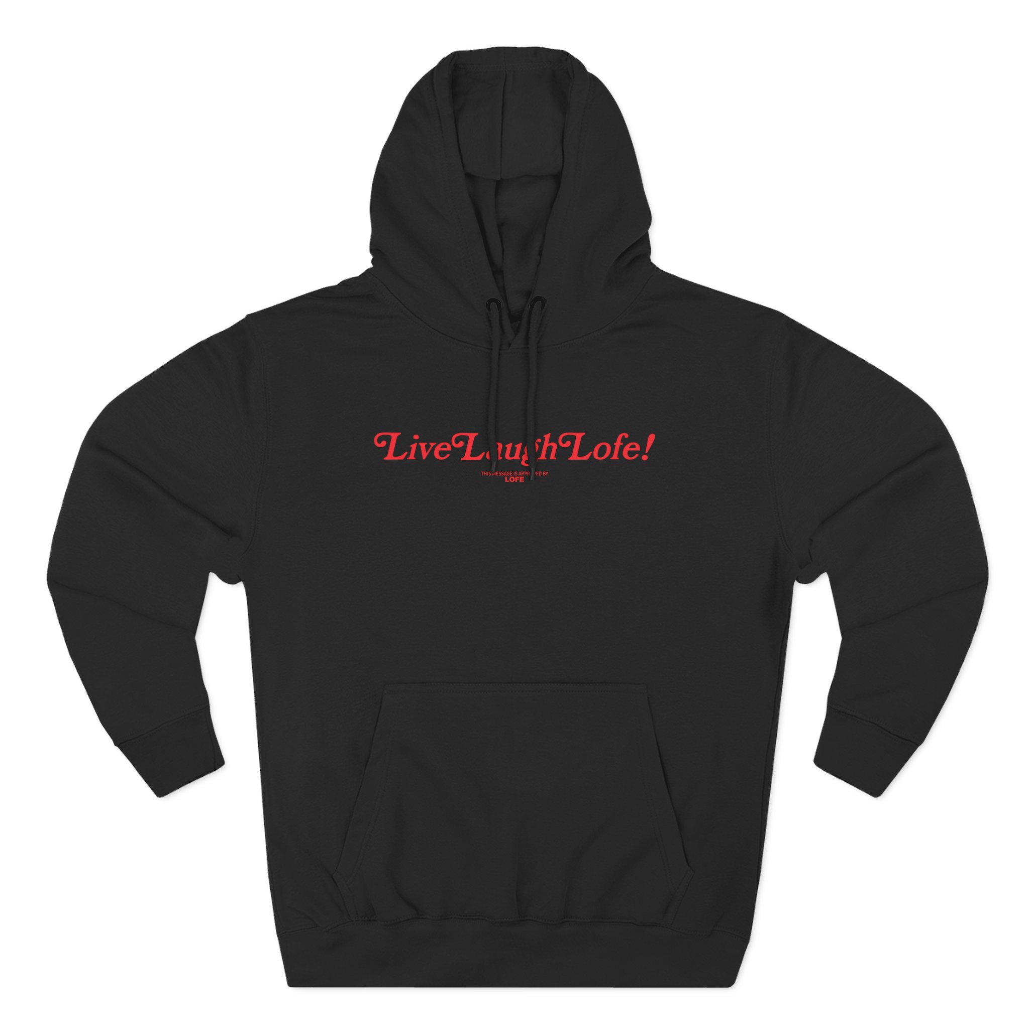 Life Lauge Lofe Three-Panel Fleece Hoodie