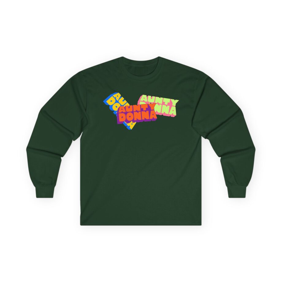 Aunty Donna Three Logo Unisex Ultra Cotton Long Sleeve Tee
