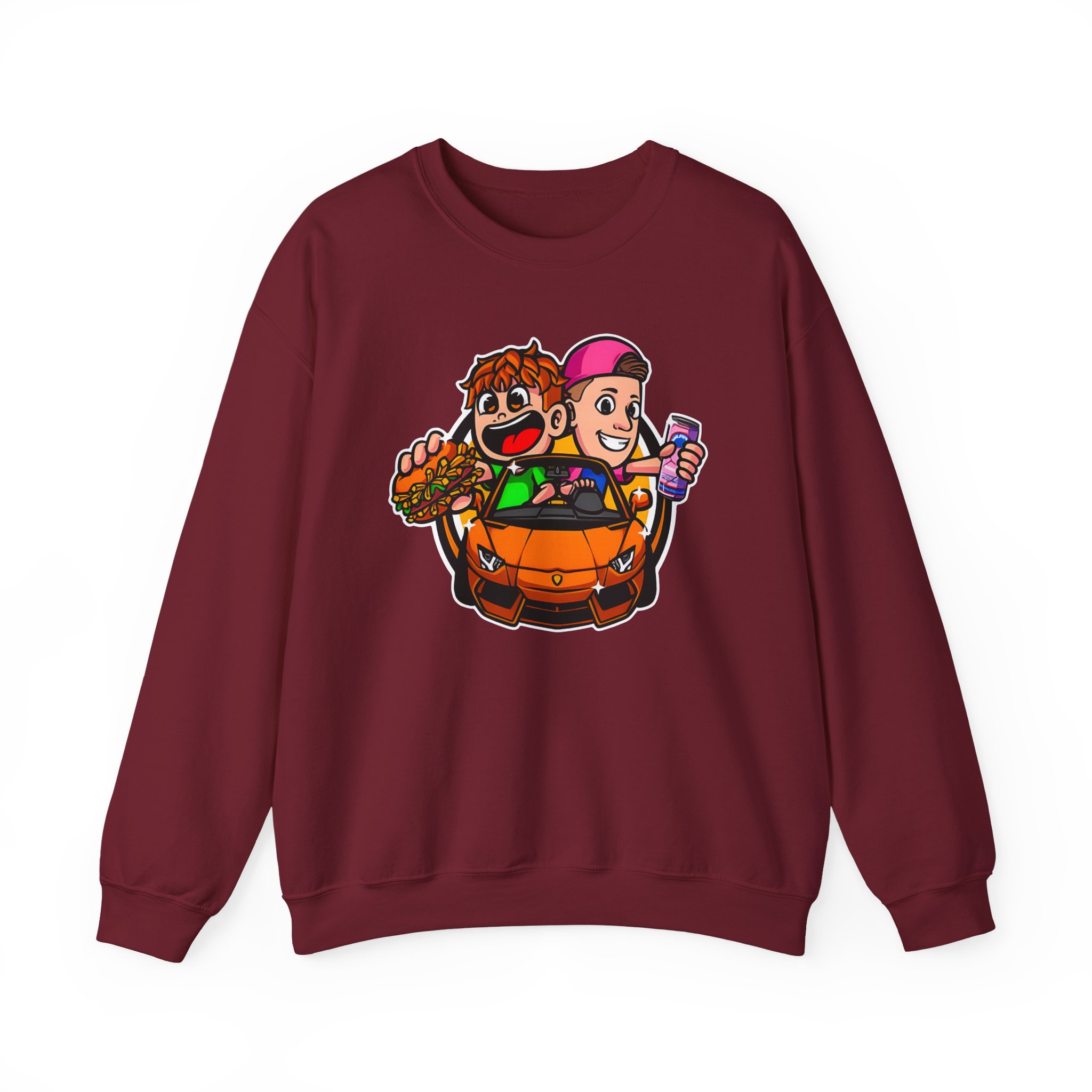 Burger Pommes Unisex Heavy Blendâ„¢ Crewneck Sweatshirt