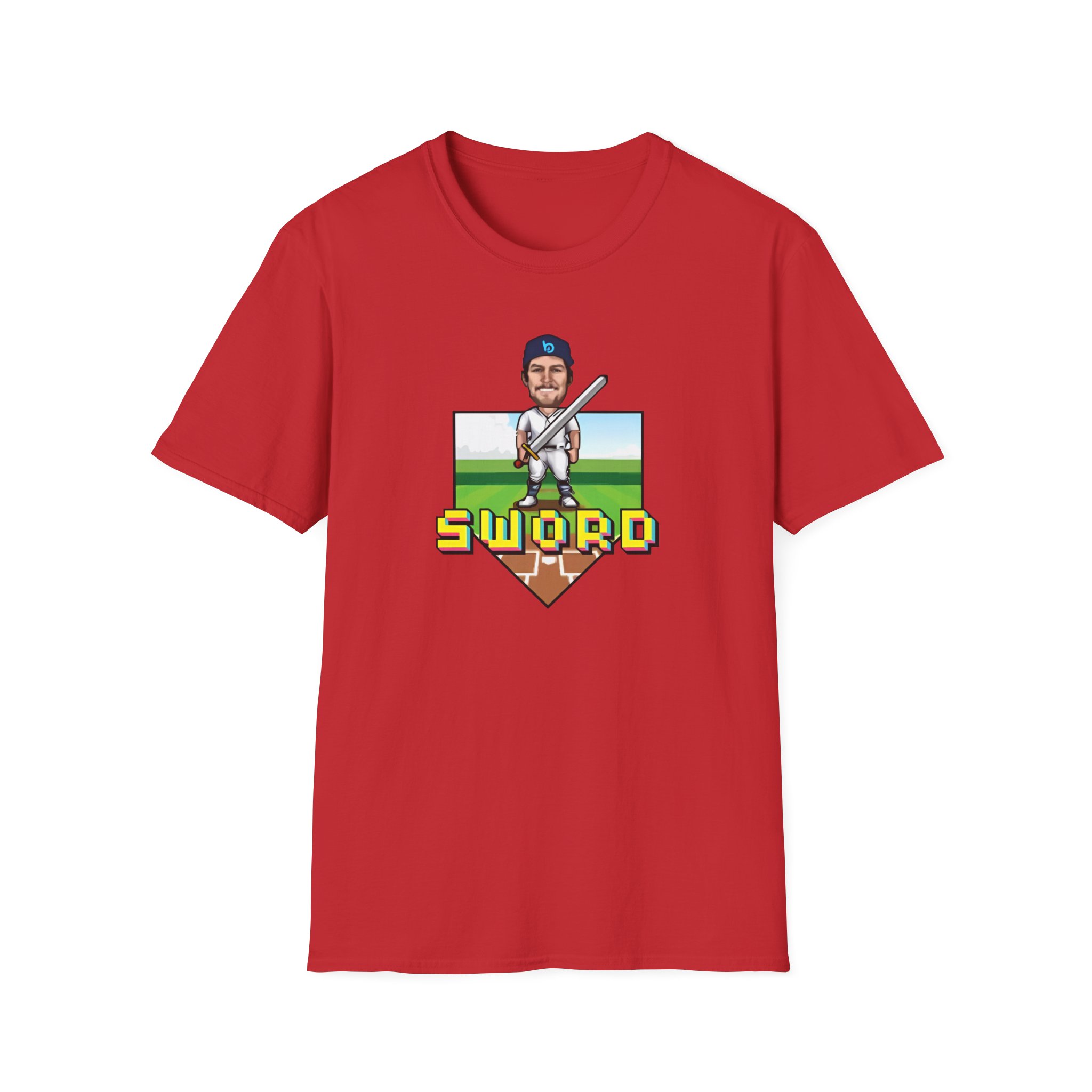 Trevor Bauer Sword Pixel Art Unisex Softstyle T-Shirt