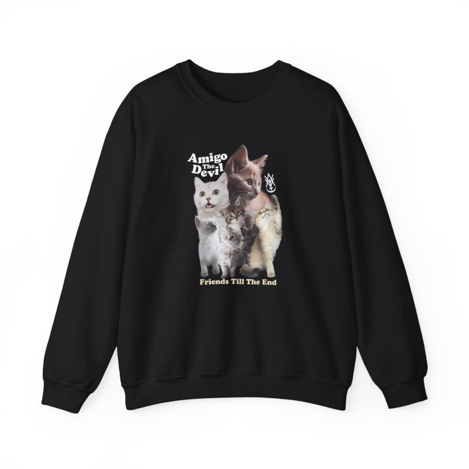 Amigo the Devil  Too Many Puppies Unisex Heavy Blend™ Crewneck Sweatshirt
