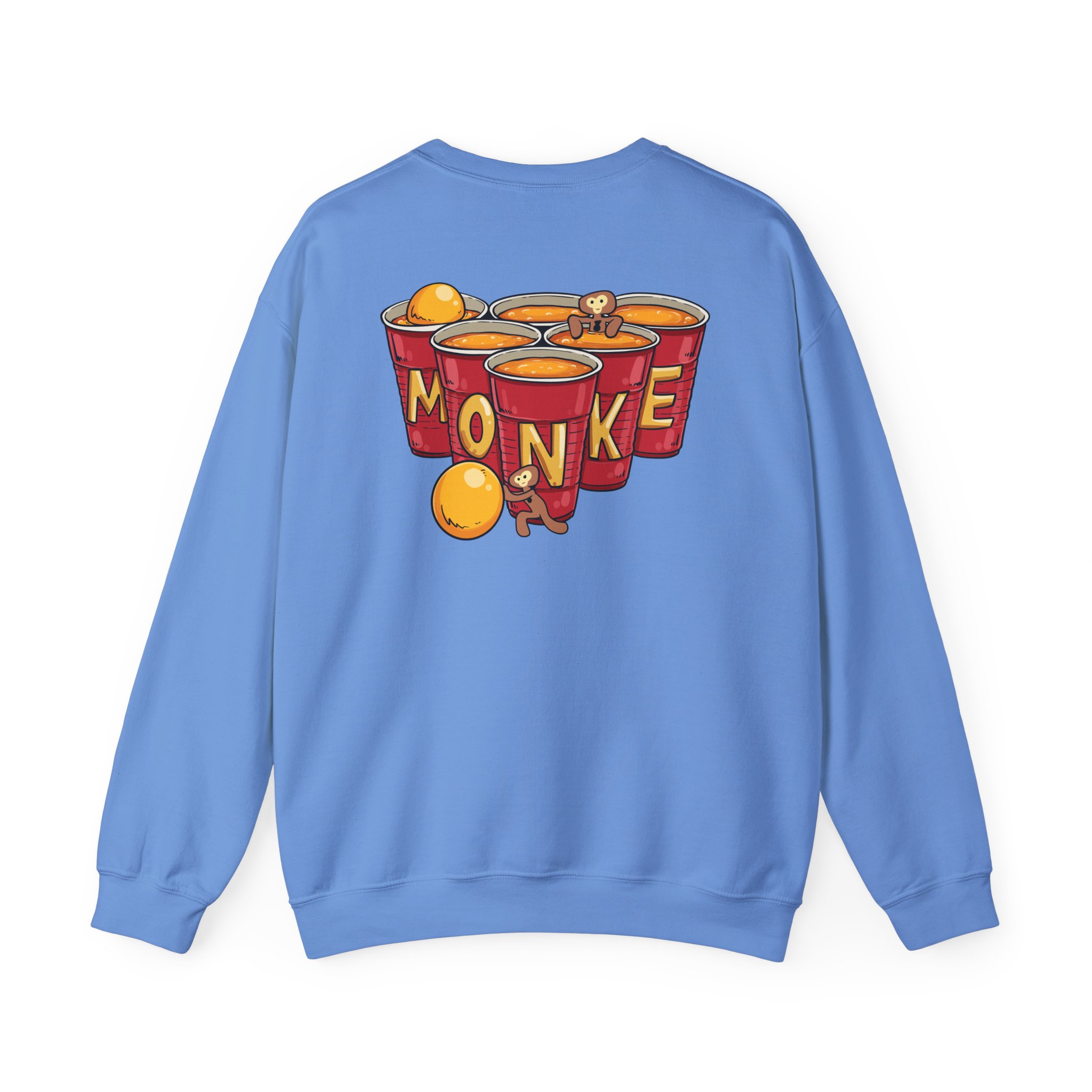 Spoonkidv Monke Pong Unisex Heavy Blendâ„¢ Crewneck Sweatshirt