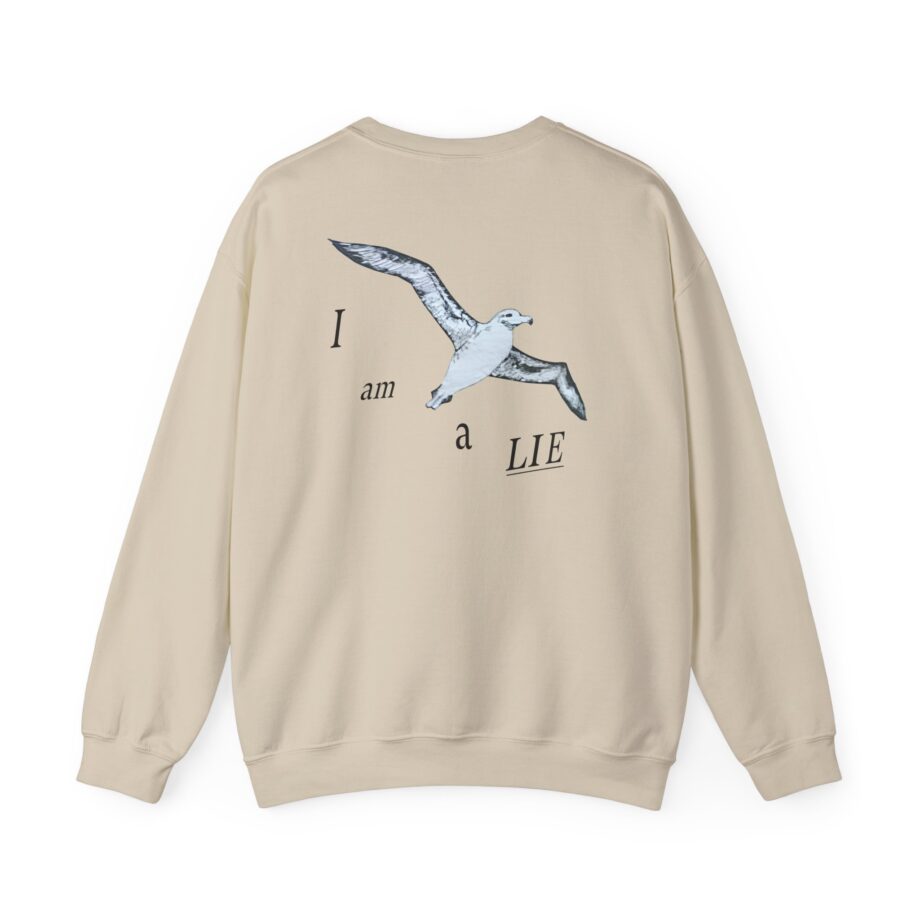 Birds Arent Real I am a Lie Unisex Heavy Blend™ Crewneck Sweatshirt