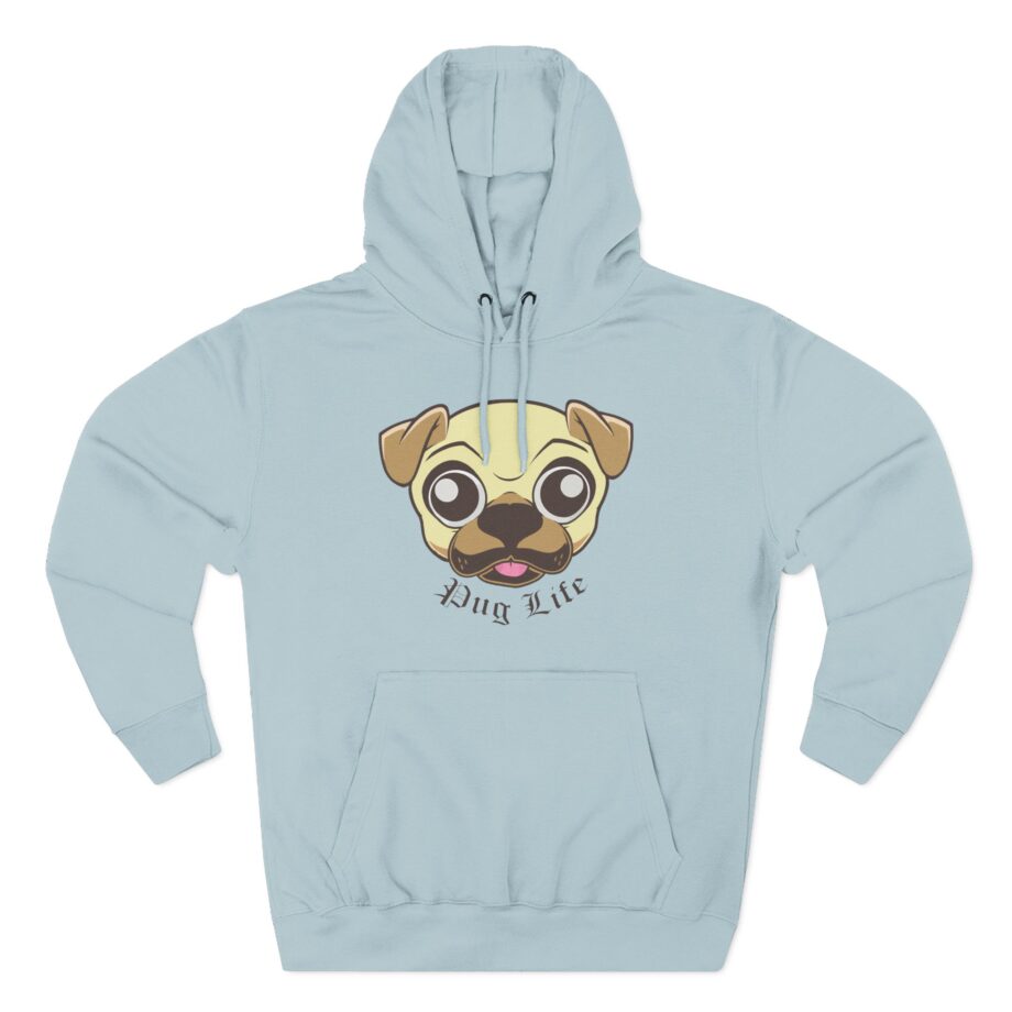 Morgz Pug Life Three-Panel Fleece Hoodie