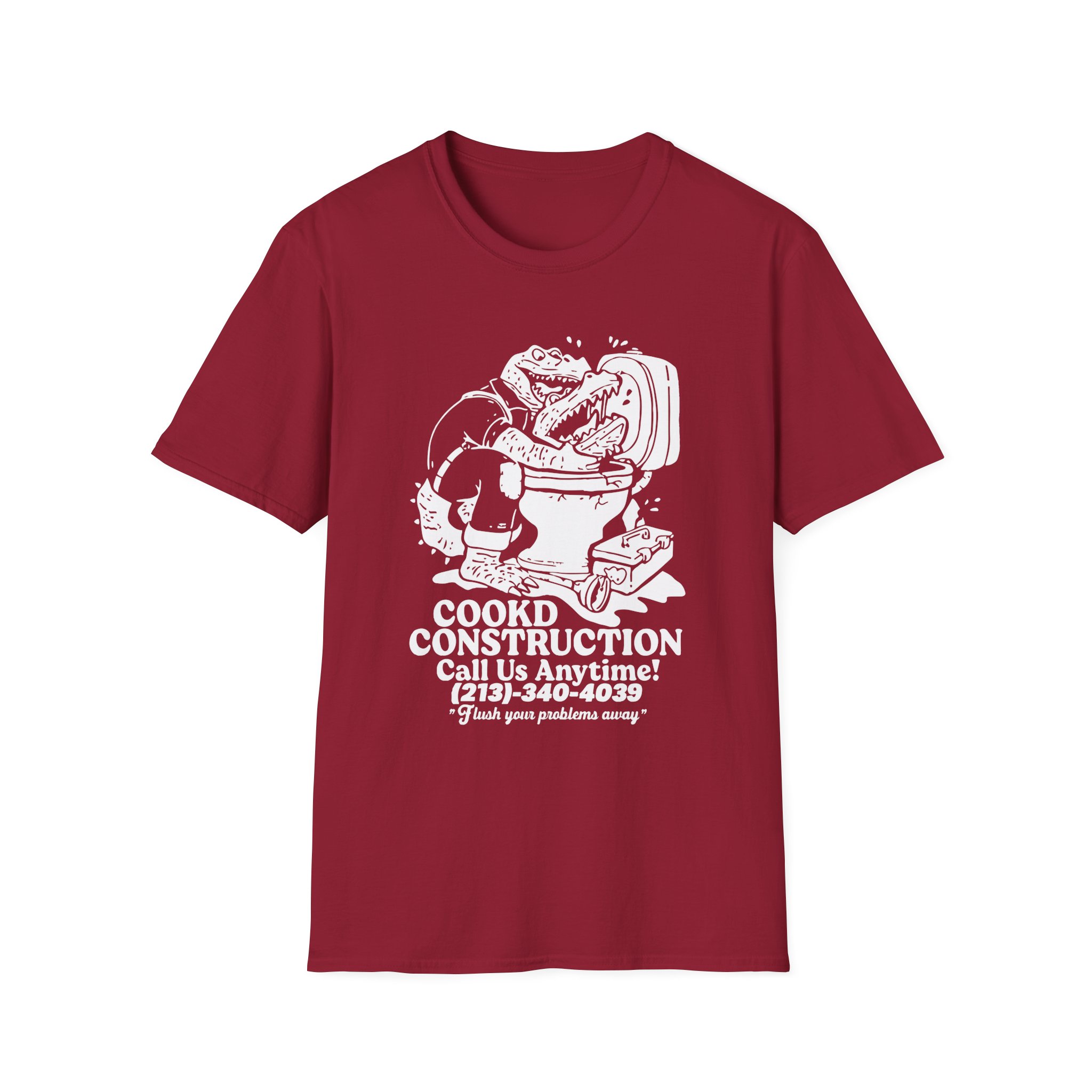 Lazarbeam  Cookd Construction Call Us Anytime Unisex Softstyle T-Shirt